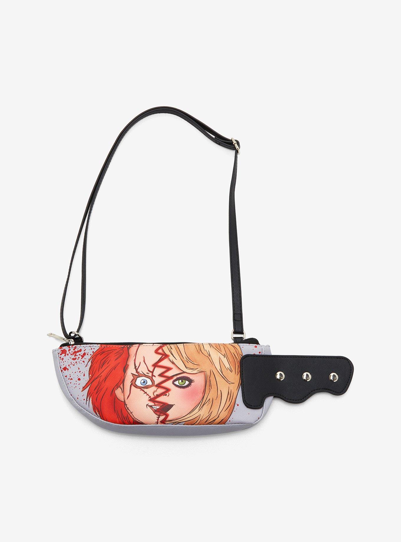 Child's Play Chucky & Tiffany Knife Figural Crossbody Bag | Hot Topic