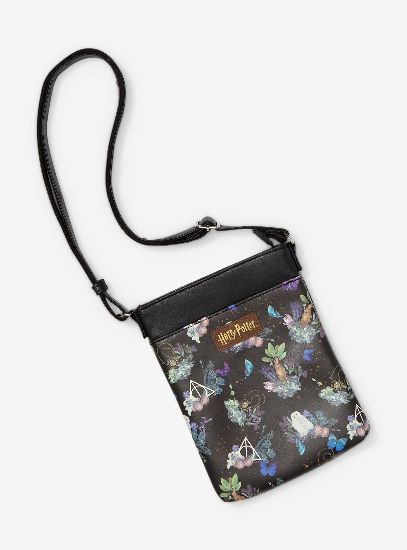 Harry Potter Dark Floral Crossbody Bag | Hot Topic