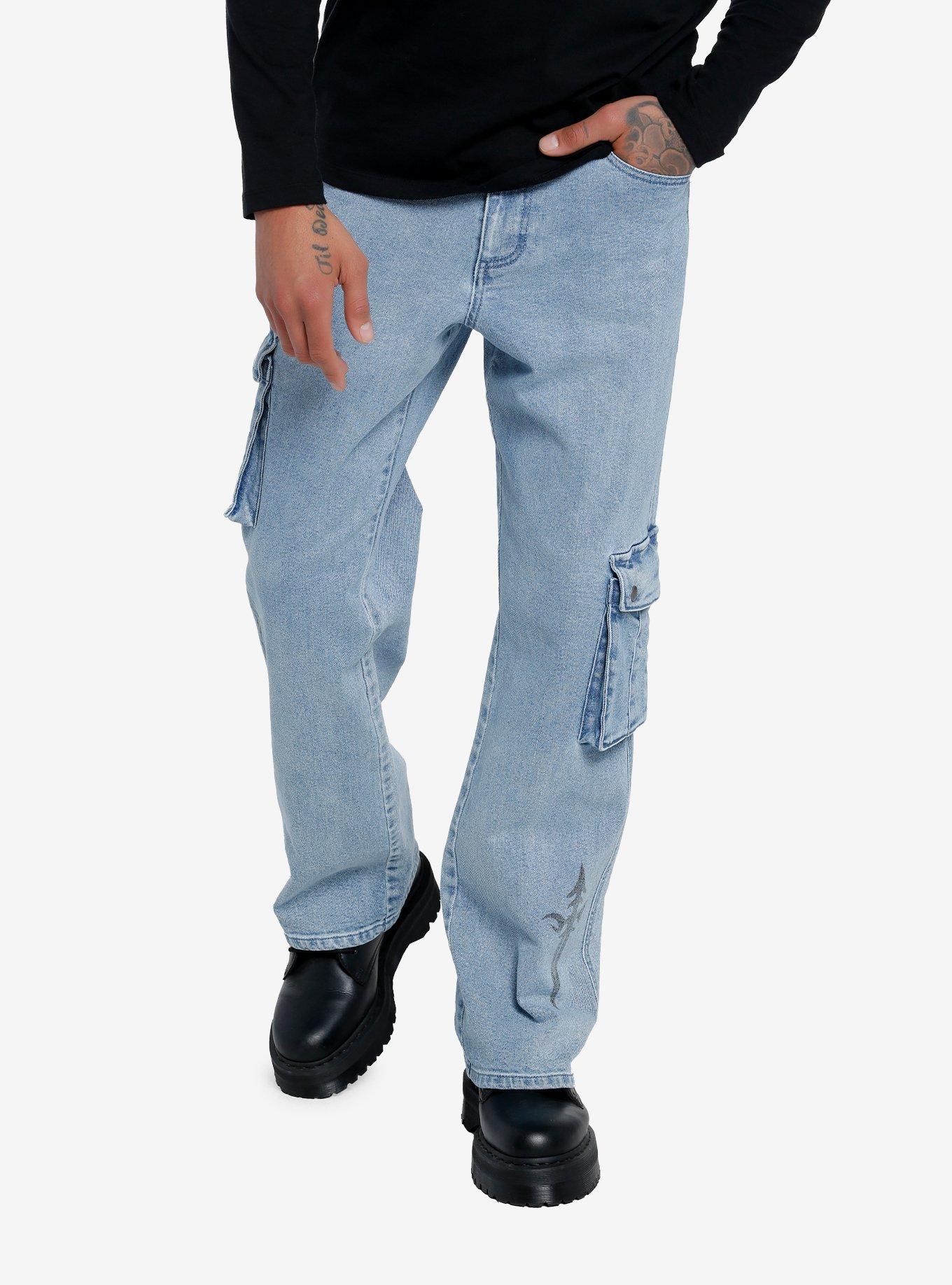 Dagger Cargo Denim Pants