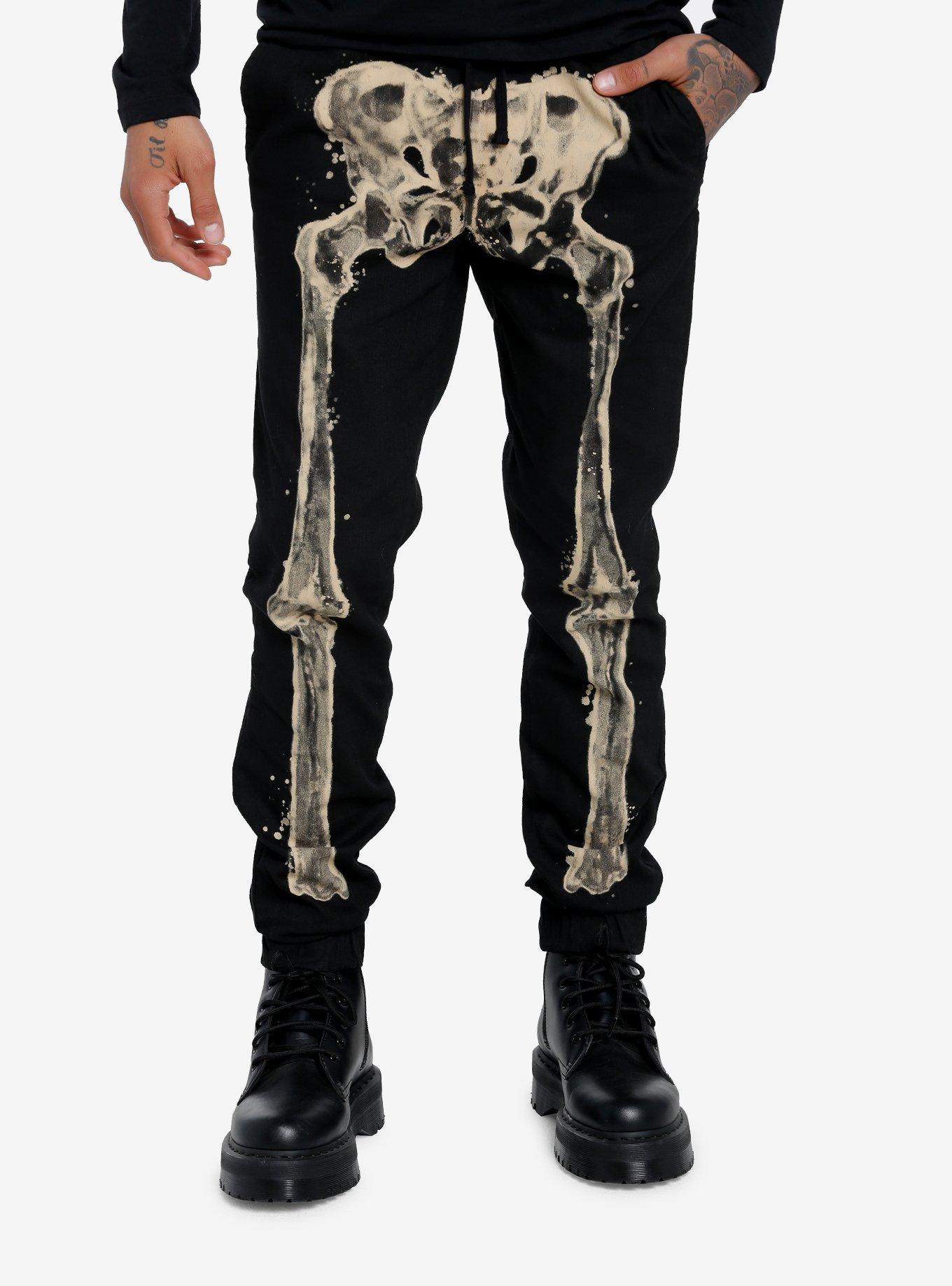 Skeleton Joggers: Men's Halloween Outfits