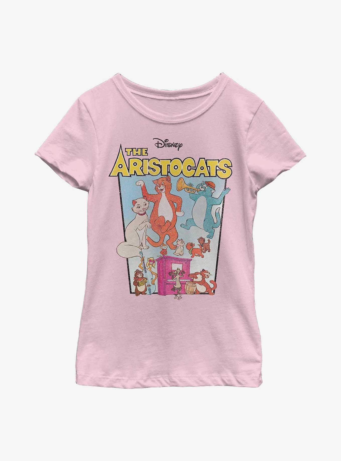 Disney The Aristocats Music Youth Girls T-Shirt, PINK, hi-res