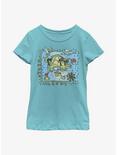 Disney Peter Pan Neverland Map Youth Girls T-Shirt, TAHI BLUE, hi-res