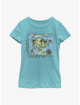 Disney Peter Pan Neverland Map Youth Girls T-Shirt, , hi-res