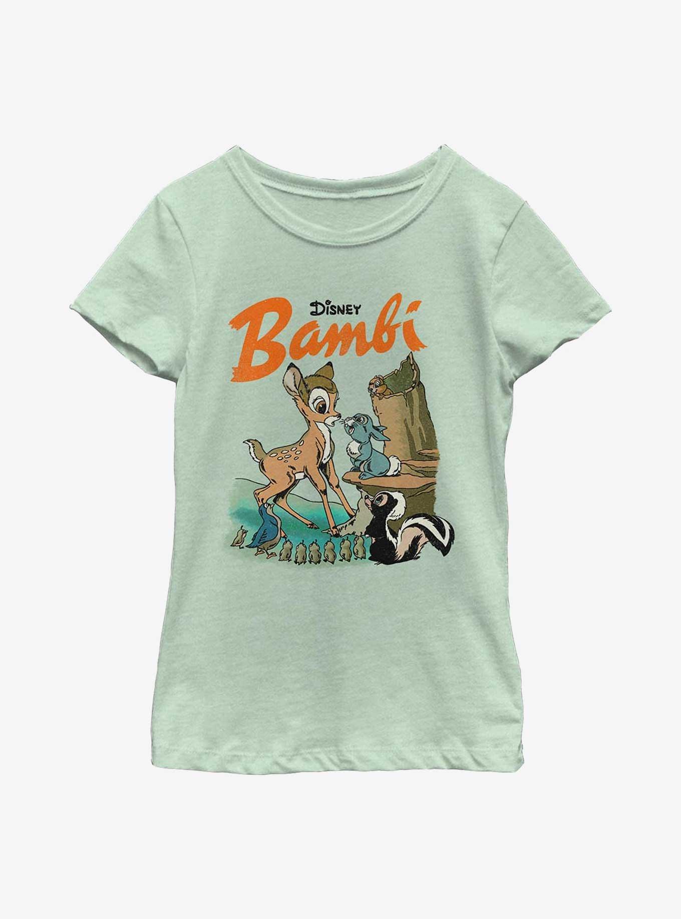 Disney Bambi Vintage Youth Girls T-Shirt - GREEN | BoxLunch