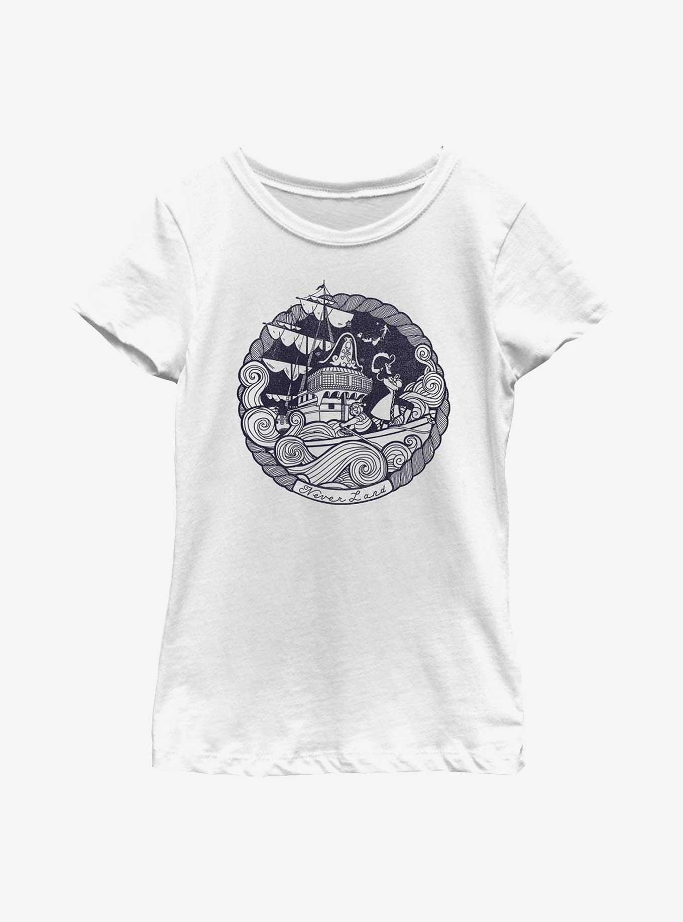 Disney Peter Pan Neverland Rough Seas Youth Girls T-Shirt, , hi-res