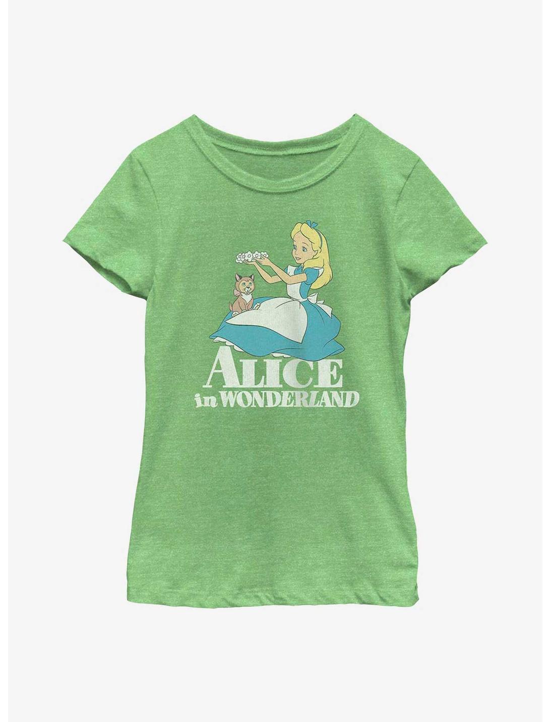 Disney Alice In Wonderland Alice And Dinah Youth Girls T-Shirt, GRN APPLE, hi-res