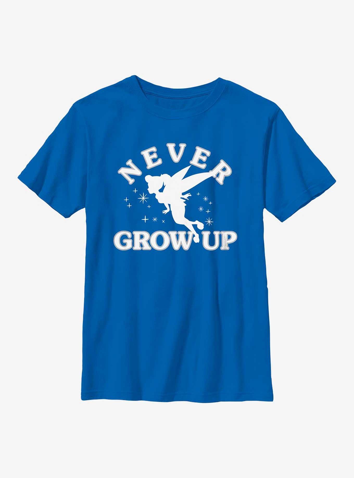 Disney Peter Pan Never Grow Up Youth T-Shirt, ROYAL, hi-res