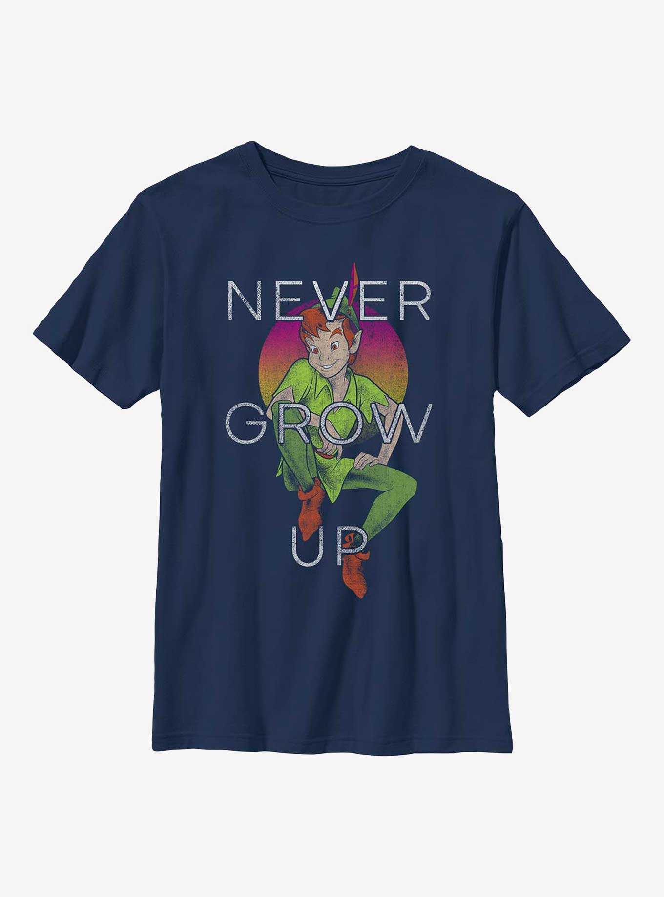 Disney Peter Pan Never Grow Up Youth T-Shirt, , hi-res