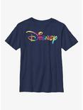 Disney Multicolor Fill Youth T-Shirt, NAVY, hi-res