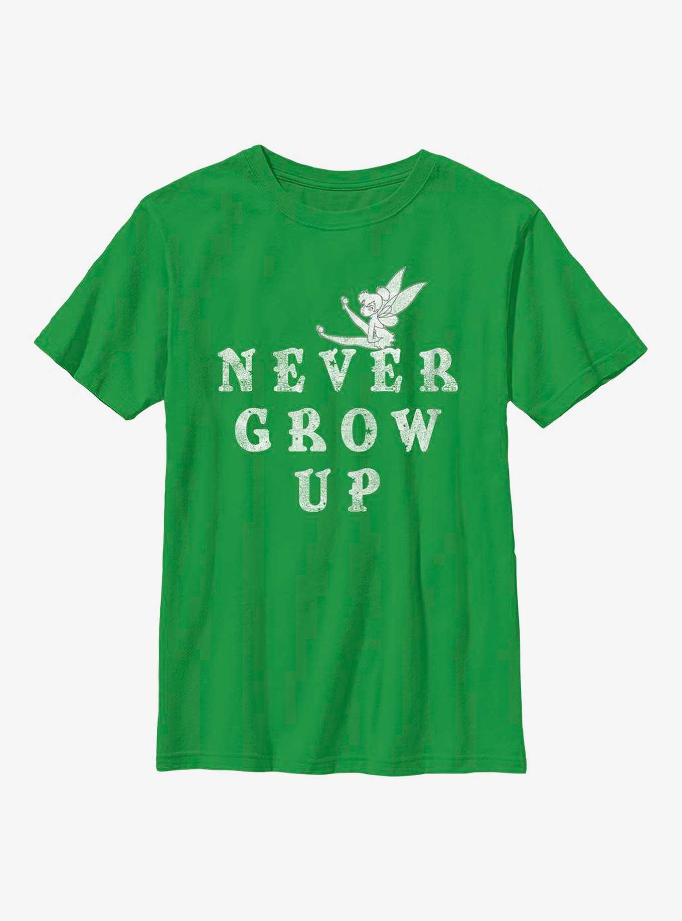 Disney Peter Pan Never Ever Grow Up Youth T-Shirt, , hi-res