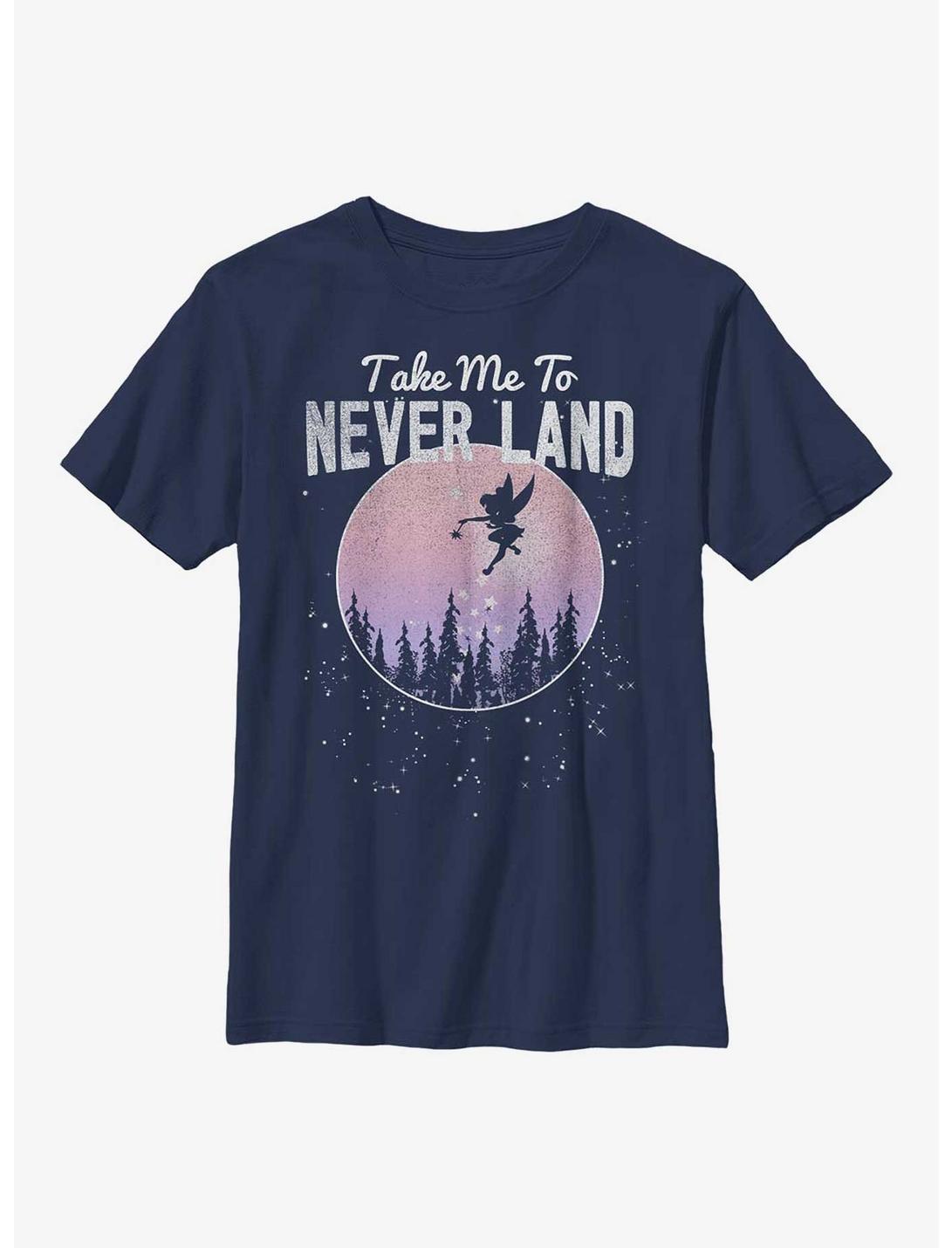 Disney Peter Pan Take Me To Neverland Promise Youth T-Shirt, NAVY, hi-res