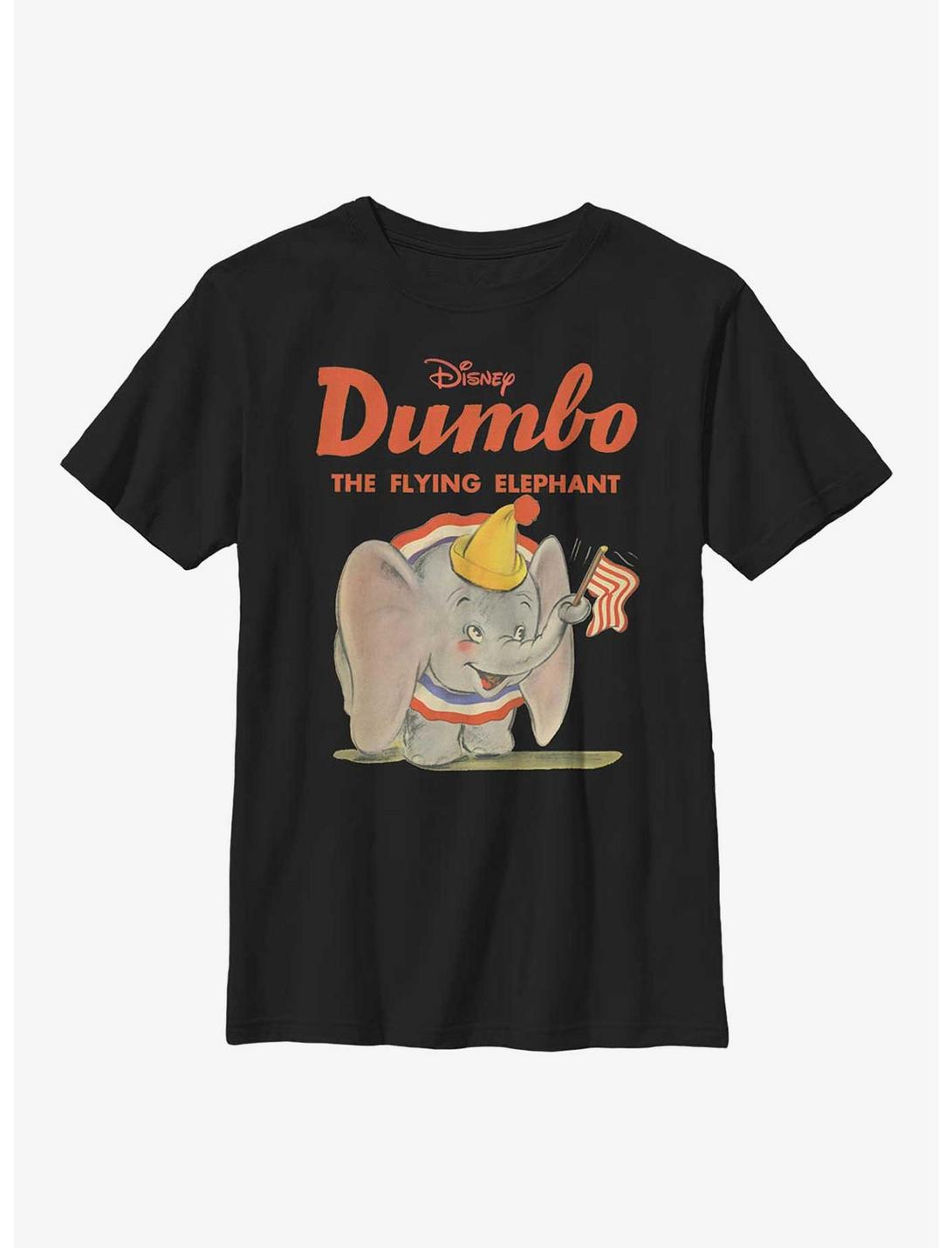 Disney Dumbo Classic Art Youth T-Shirt, BLACK, hi-res