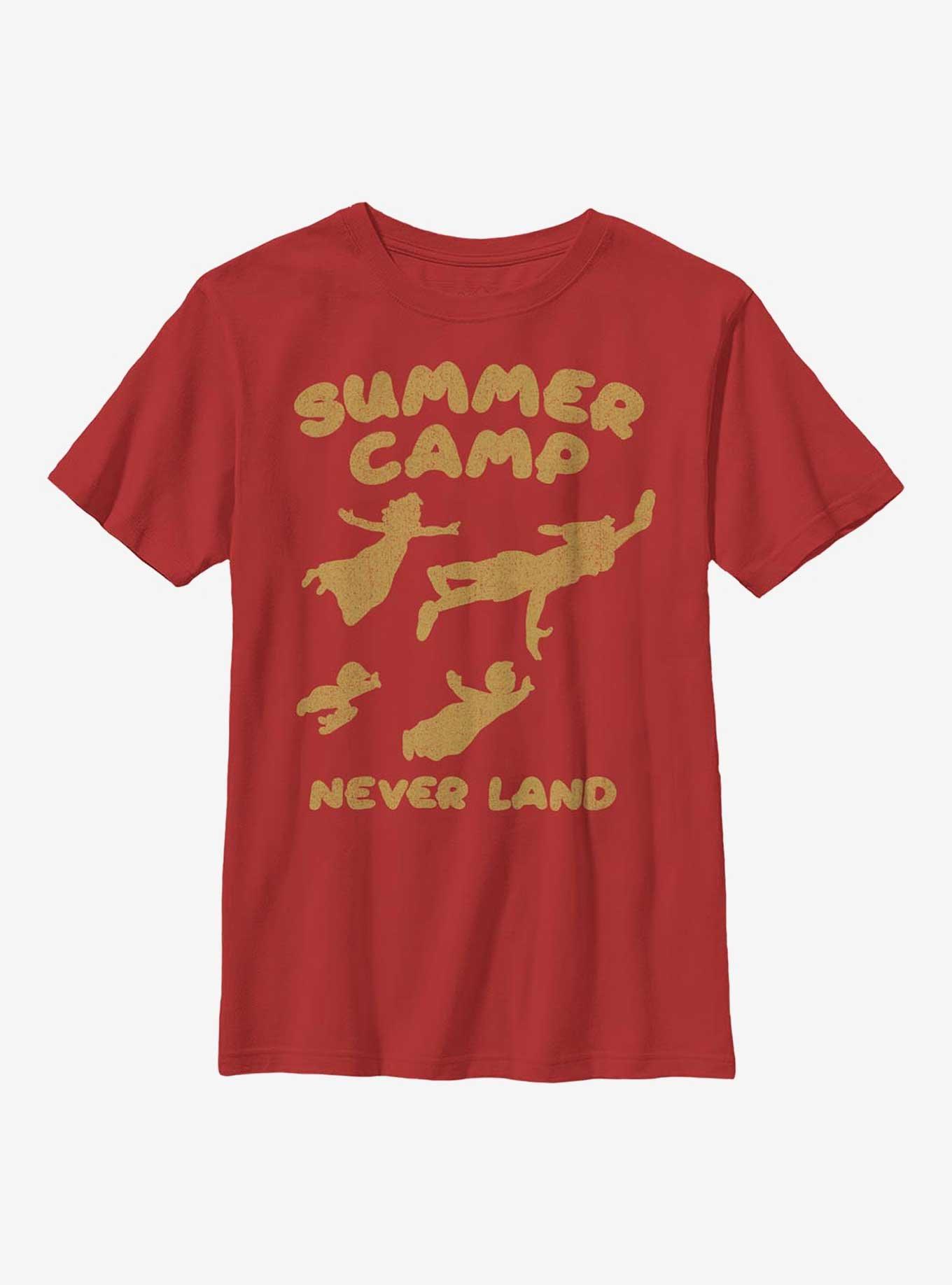 Disney Peter Pan Summer Camp Neverland Youth T-Shirt, RED, hi-res