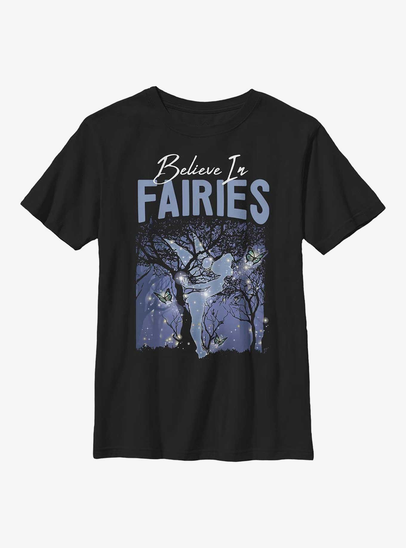 Disney Tinker Bell Believe In Fairies Youth T-Shirt, BLACK, hi-res