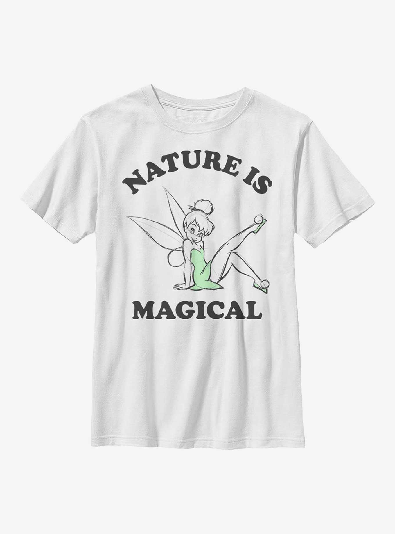 Disney Tinker Bell Nature Is Magical Youth T-Shirt, WHITE, hi-res