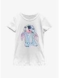 Disney Lilo & Stitch Licking Nose Youth Girls T-Shirt, WHITE, hi-res