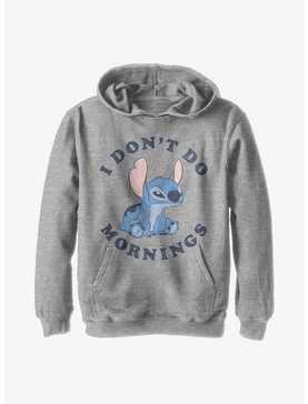 Disney Lilo & Stitch Don't Do Mornings Youth Hoodie, , hi-res