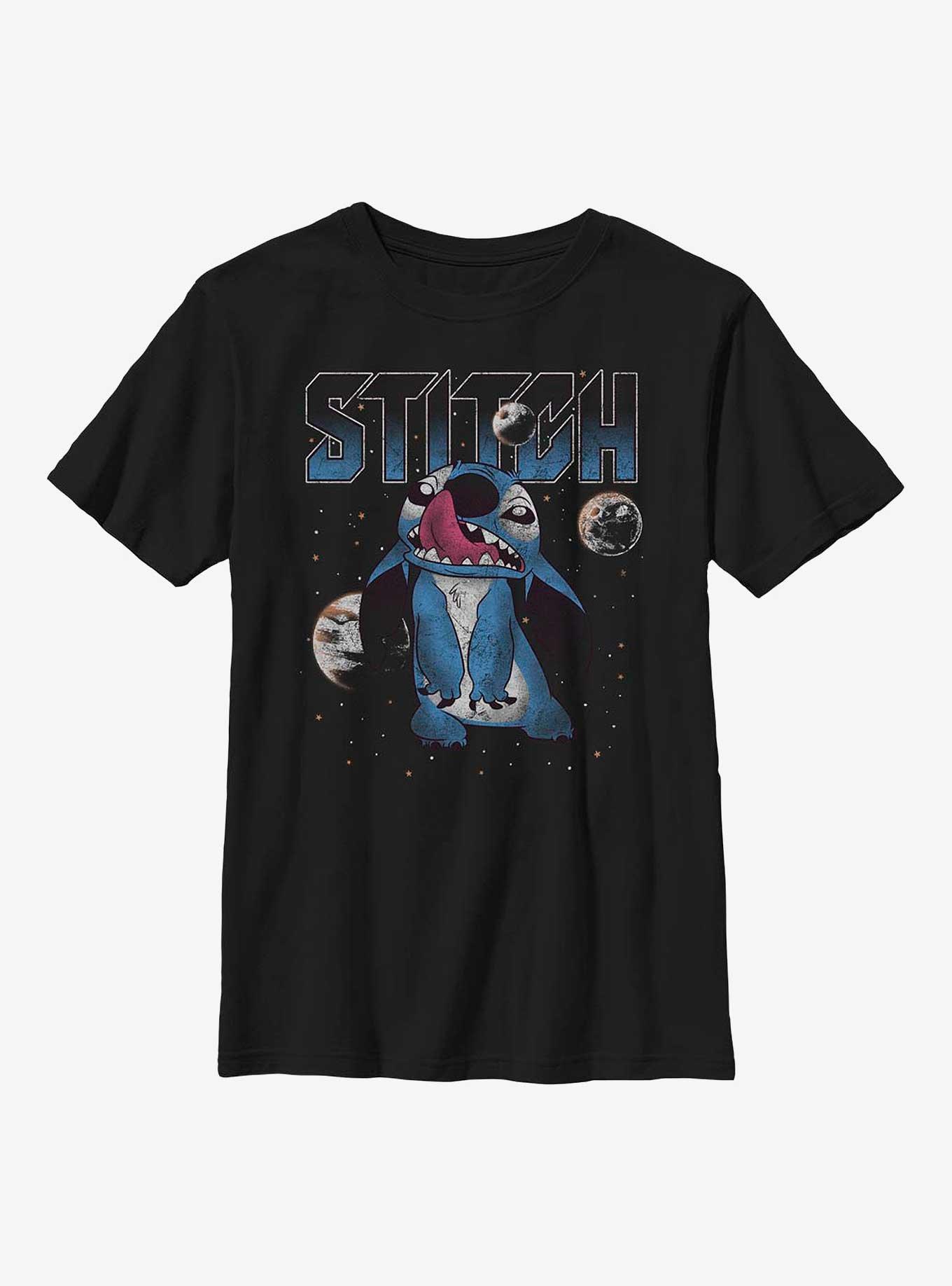 Disney Lilo & Stitch Planets Youth T-Shirt, BLACK, hi-res