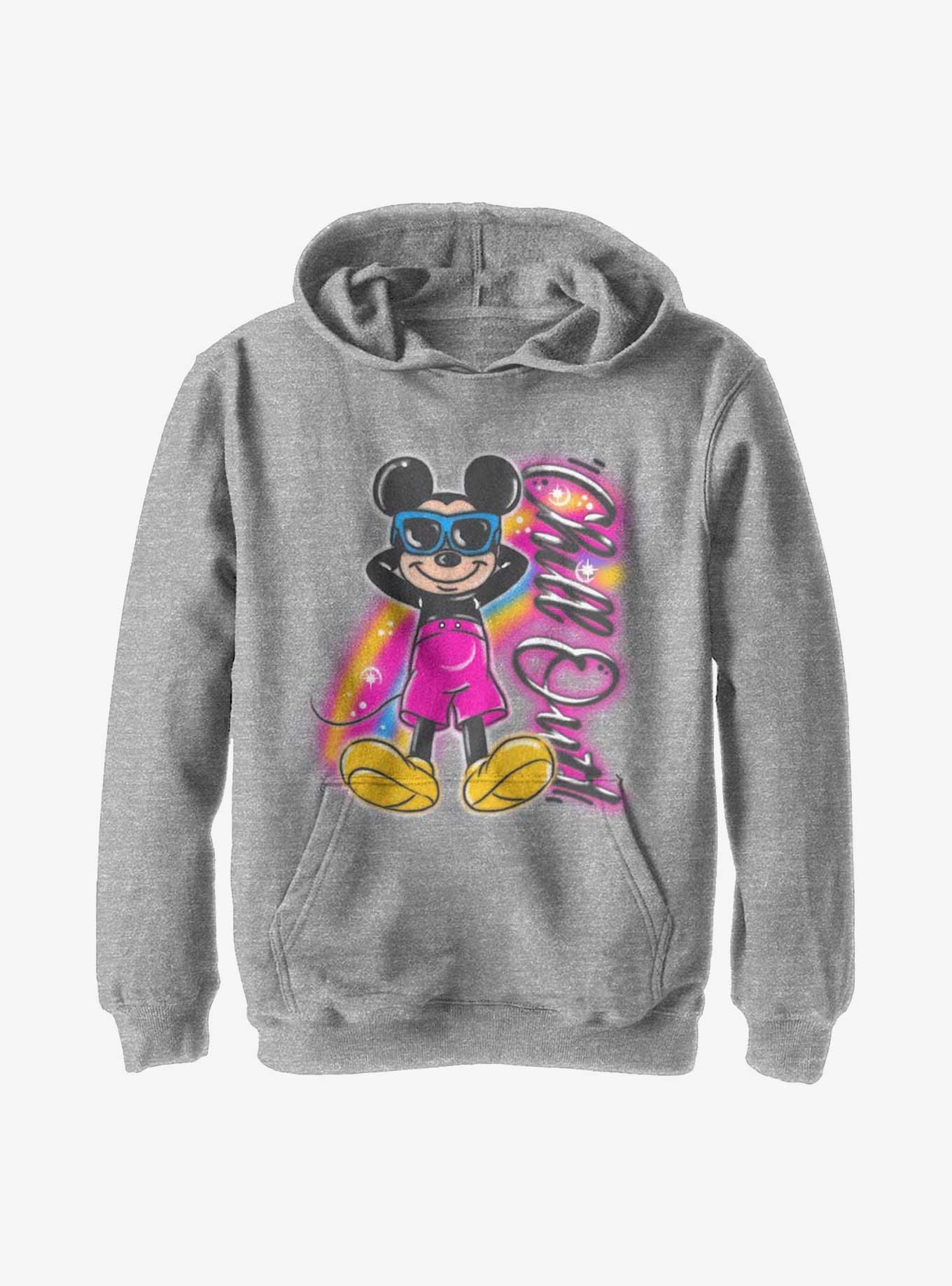 Disney Mickey Mouse Airbrush Style Youth Hoodie, , hi-res