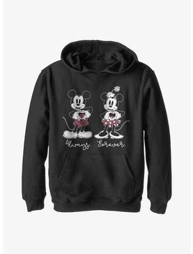 Disney Mickey Mouse & Minnie Always Forever Youth Hoodie, , hi-res