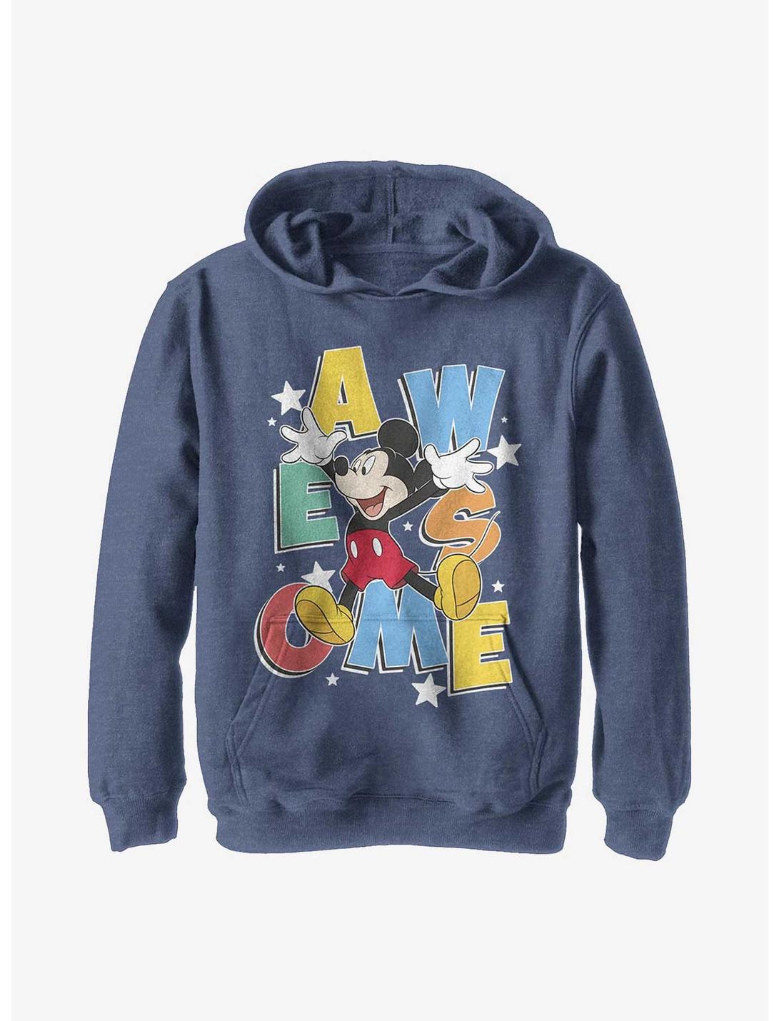 Disney Mickey Mouse Awesome Jumps Youth Hoodie, NAVY HTR, hi-res
