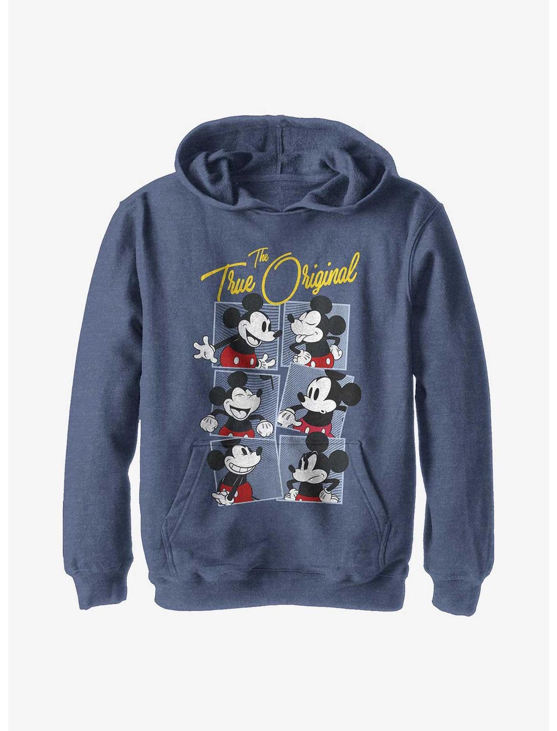 Disney Mickey Mouse The True Original Youth Hoodie, NAVY HTR, hi-res
