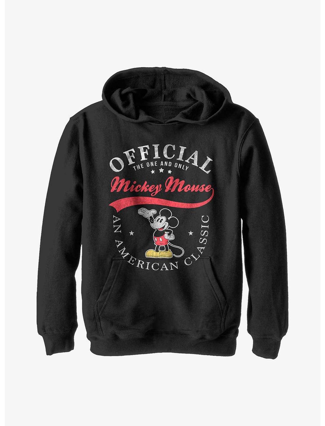Disney Mickey Mouse American Classic Youth Hoodie, BLACK, hi-res