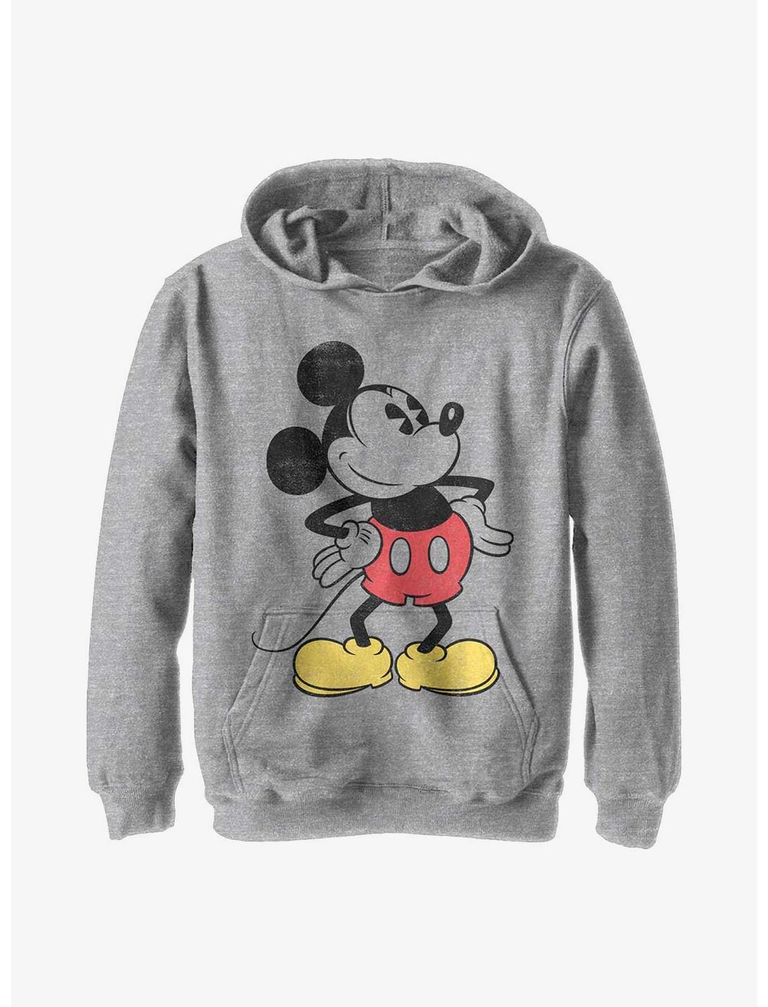 Disney Mickey Mouse Classic Vintage Youth Hoodie, ATH HTR, hi-res