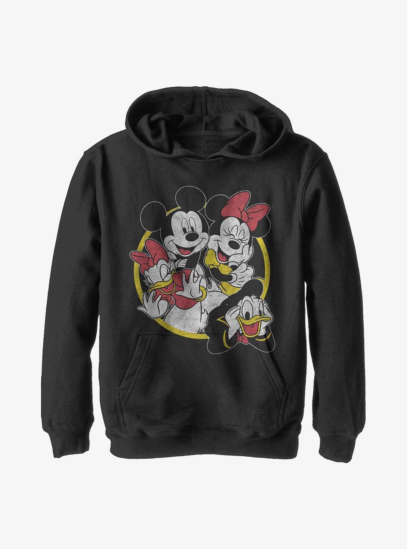 Disney Mickey Mouse Group Youth Hoodie, BLACK, hi-res