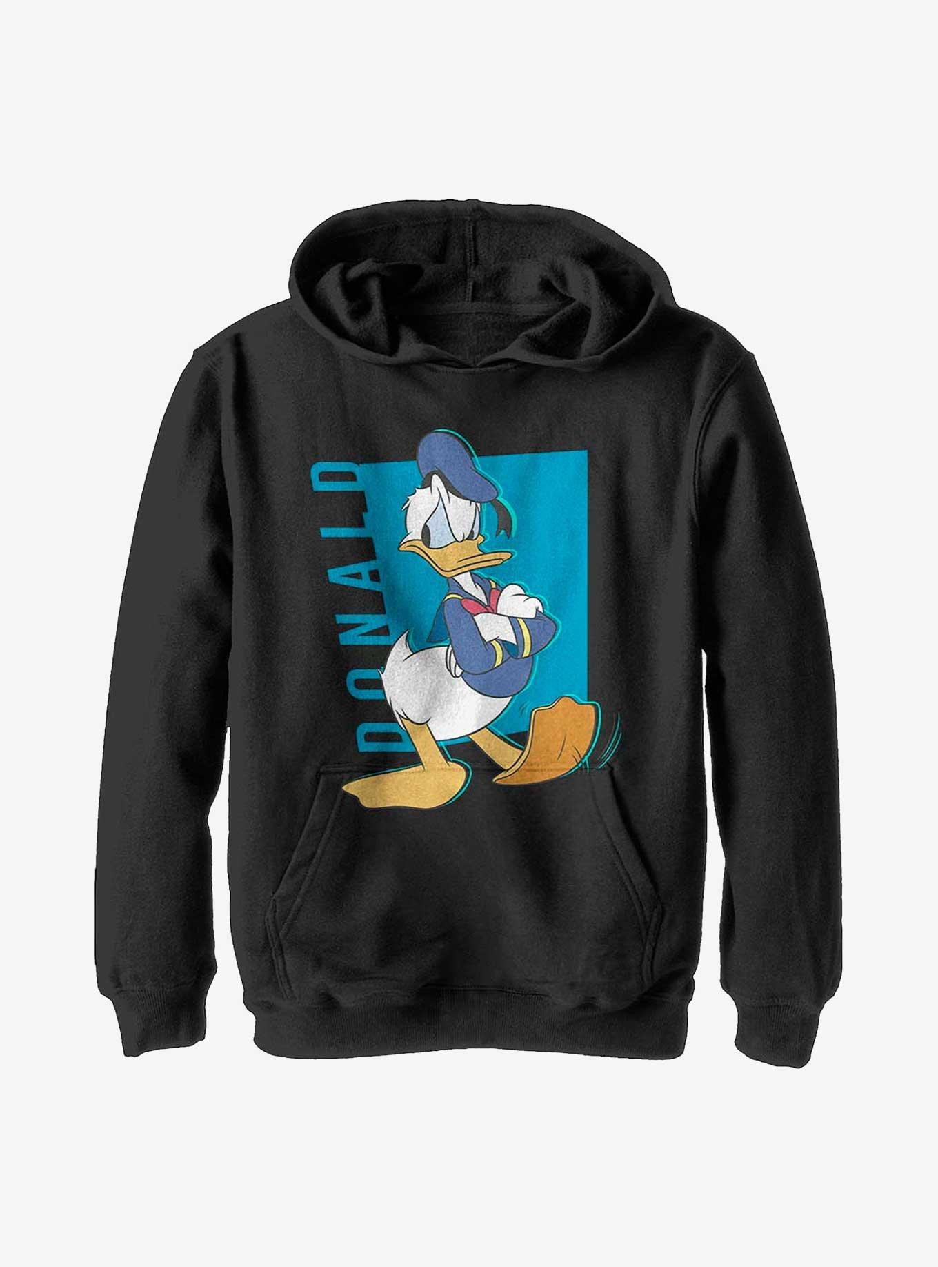 Disney Donald Duck Name Pop Youth Hoodie, BLACK, hi-res