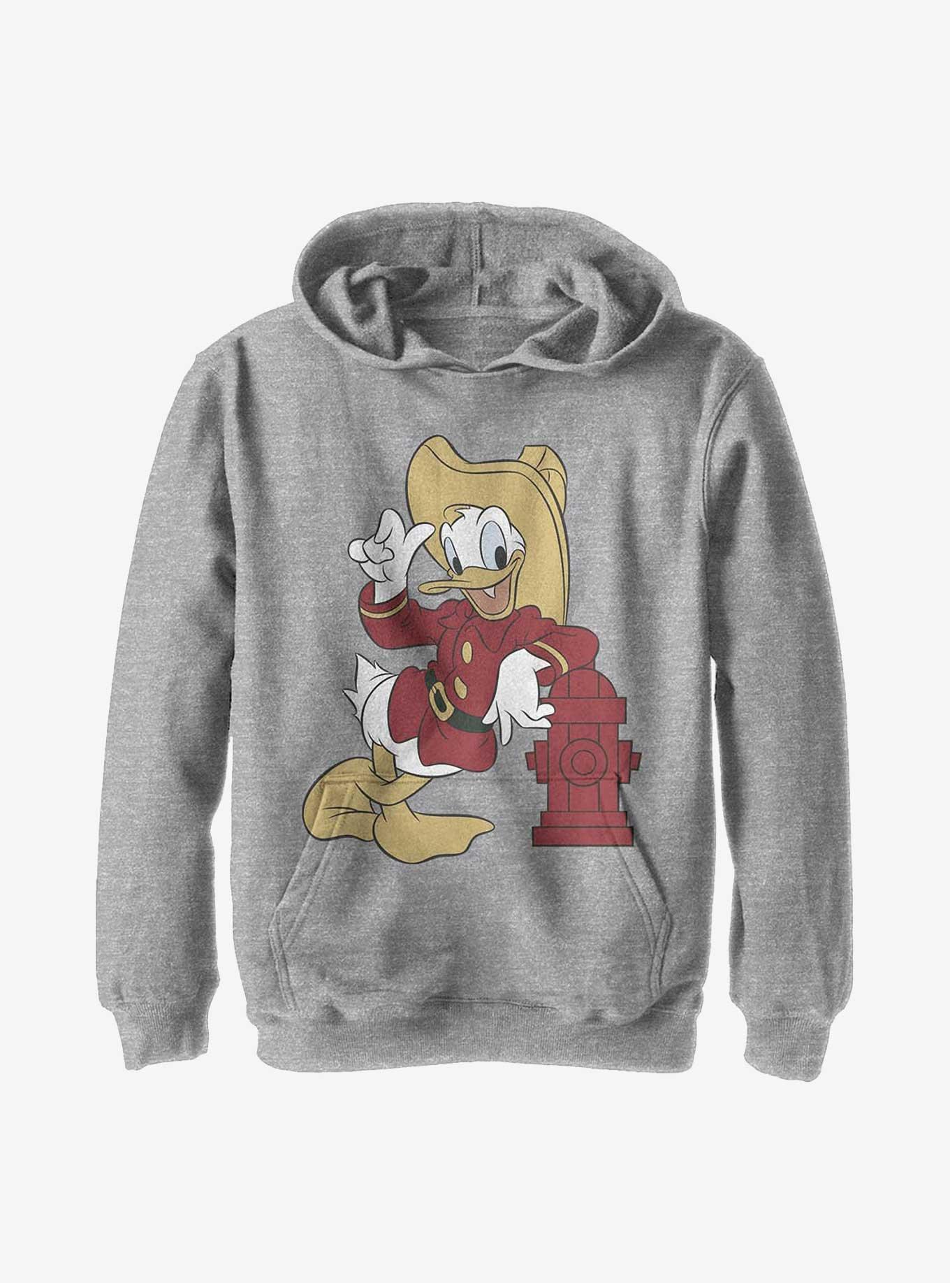 Disney Donald Duck Firefighter Youth Hoodie, ATH HTR, hi-res