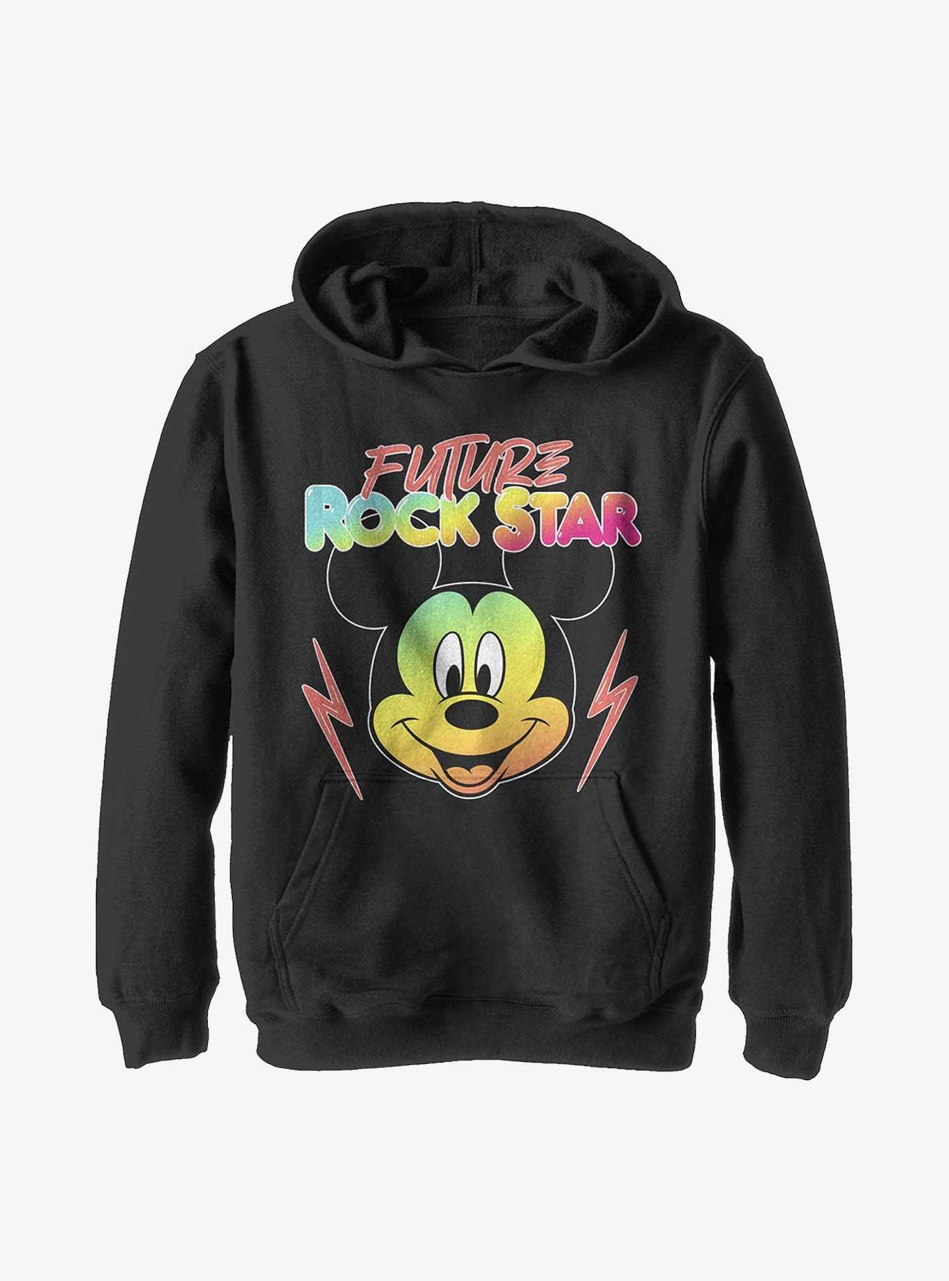 Disney Mickey Mouse Future Rockstar Youth Hoodie, BLACK, hi-res
