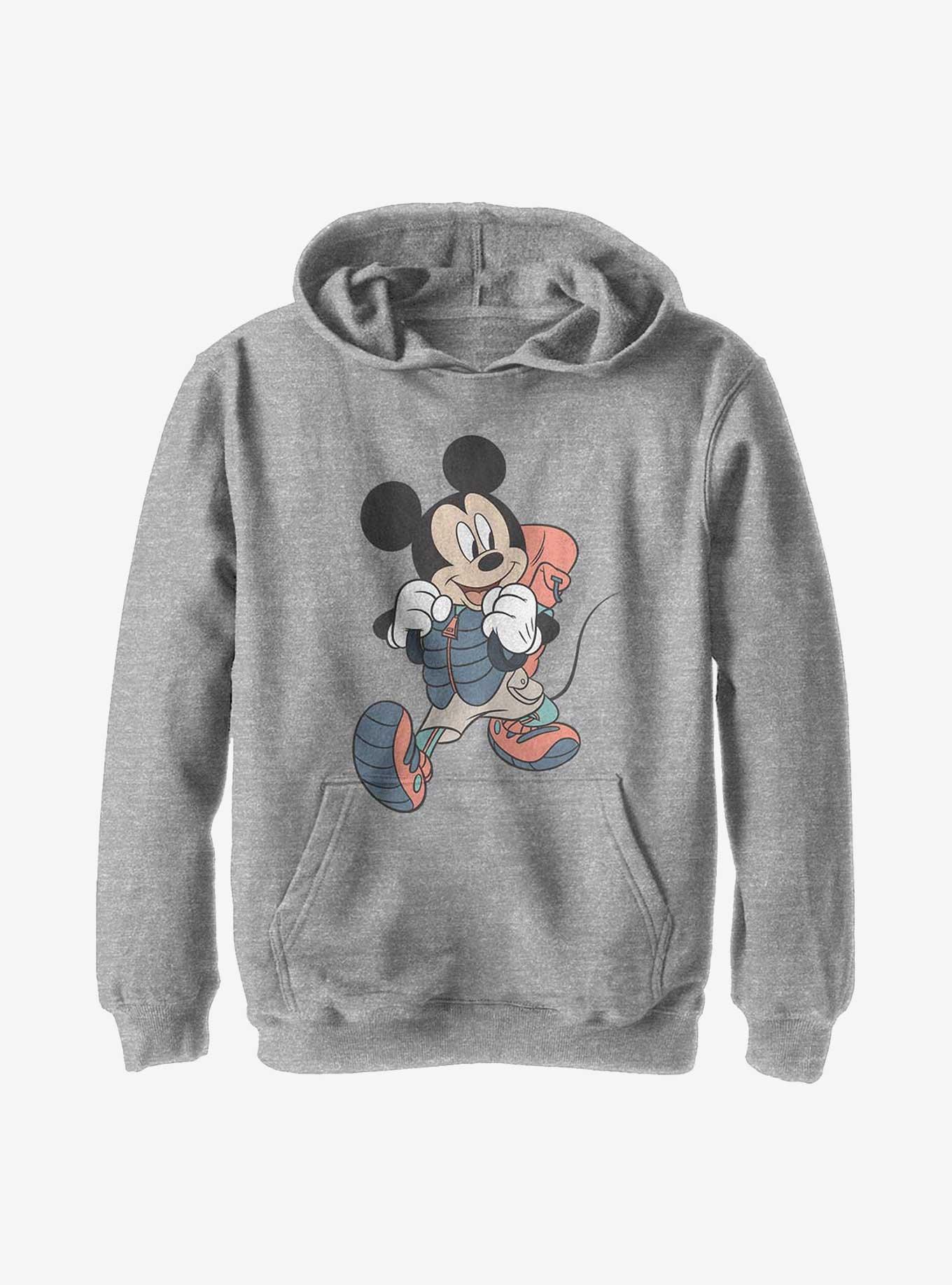 Disney Mickey Mouse Hiking Youth Hoodie, ATH HTR, hi-res