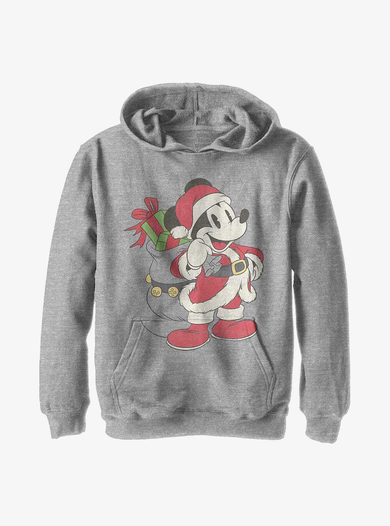 Disney Mickey Mouse Santa Youth Hoodie, , hi-res