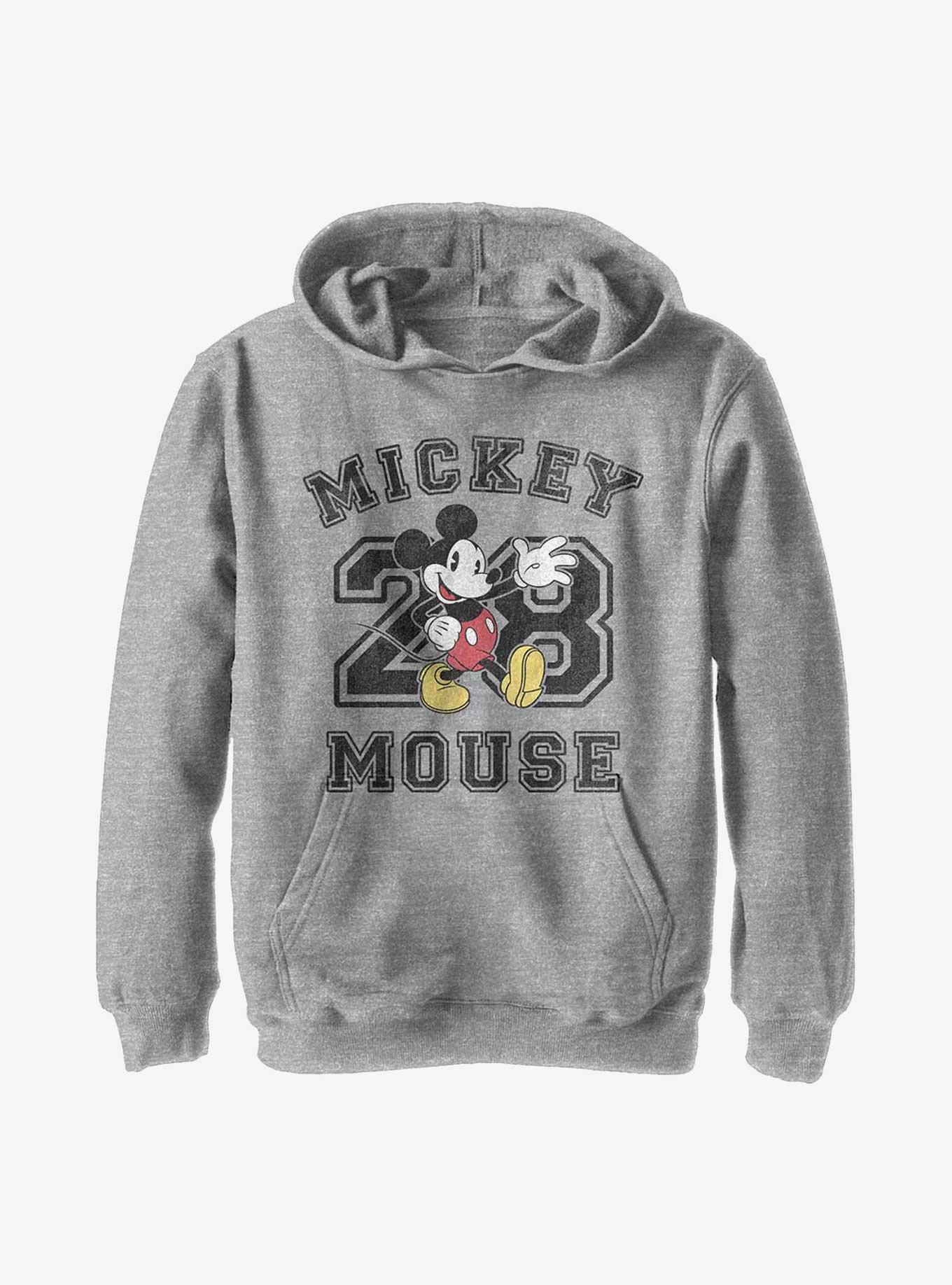 Disney Mickey Mouse Collegiate Youth Hoodie, ATH HTR, hi-res