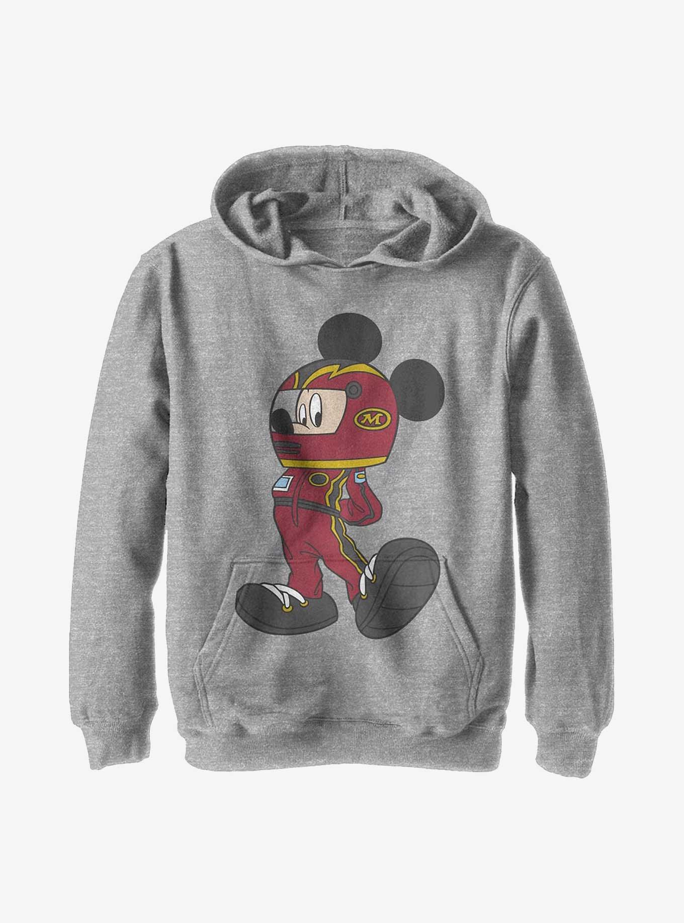 Disney Mickey Mouse Racecar Driver Youth Hoodie, ATH HTR, hi-res