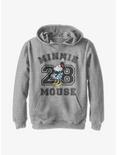 Disney Minnie Mouse Collegiate Youth Hoodie, ATH HTR, hi-res