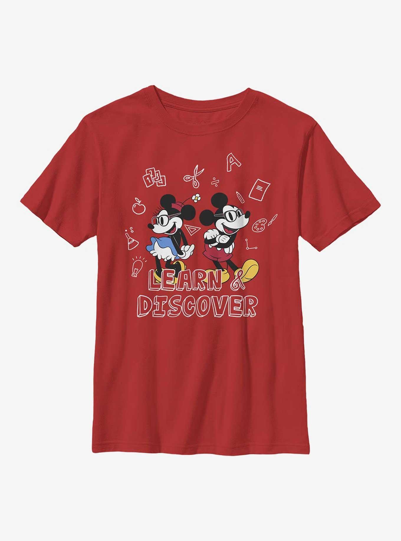 Disney Mickey Mouse Learn & Discover Youth T-Shirt, RED, hi-res