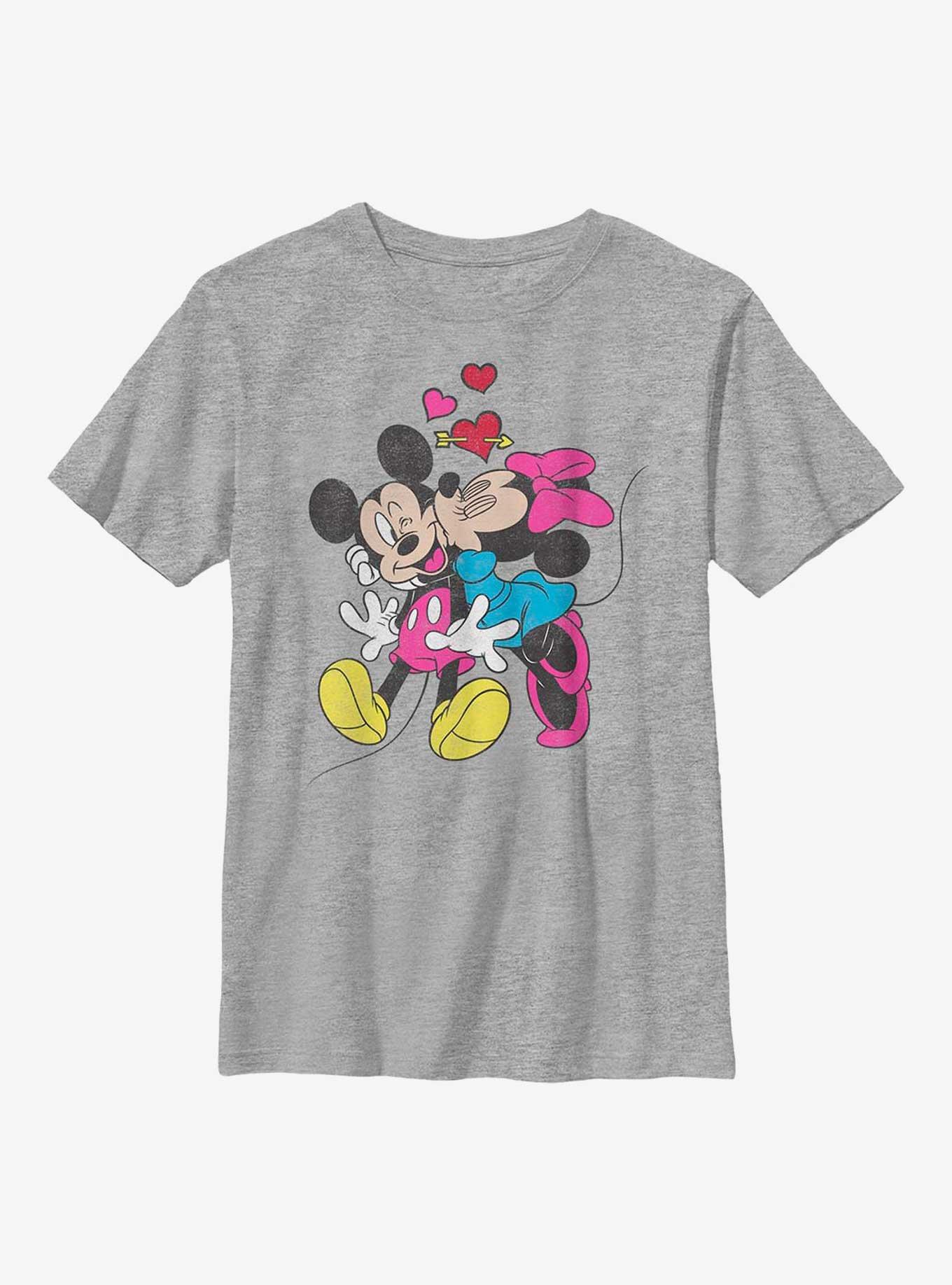 Disney Mickey Mouse & Minnie Love Youth T-Shirt, ATH HTR, hi-res