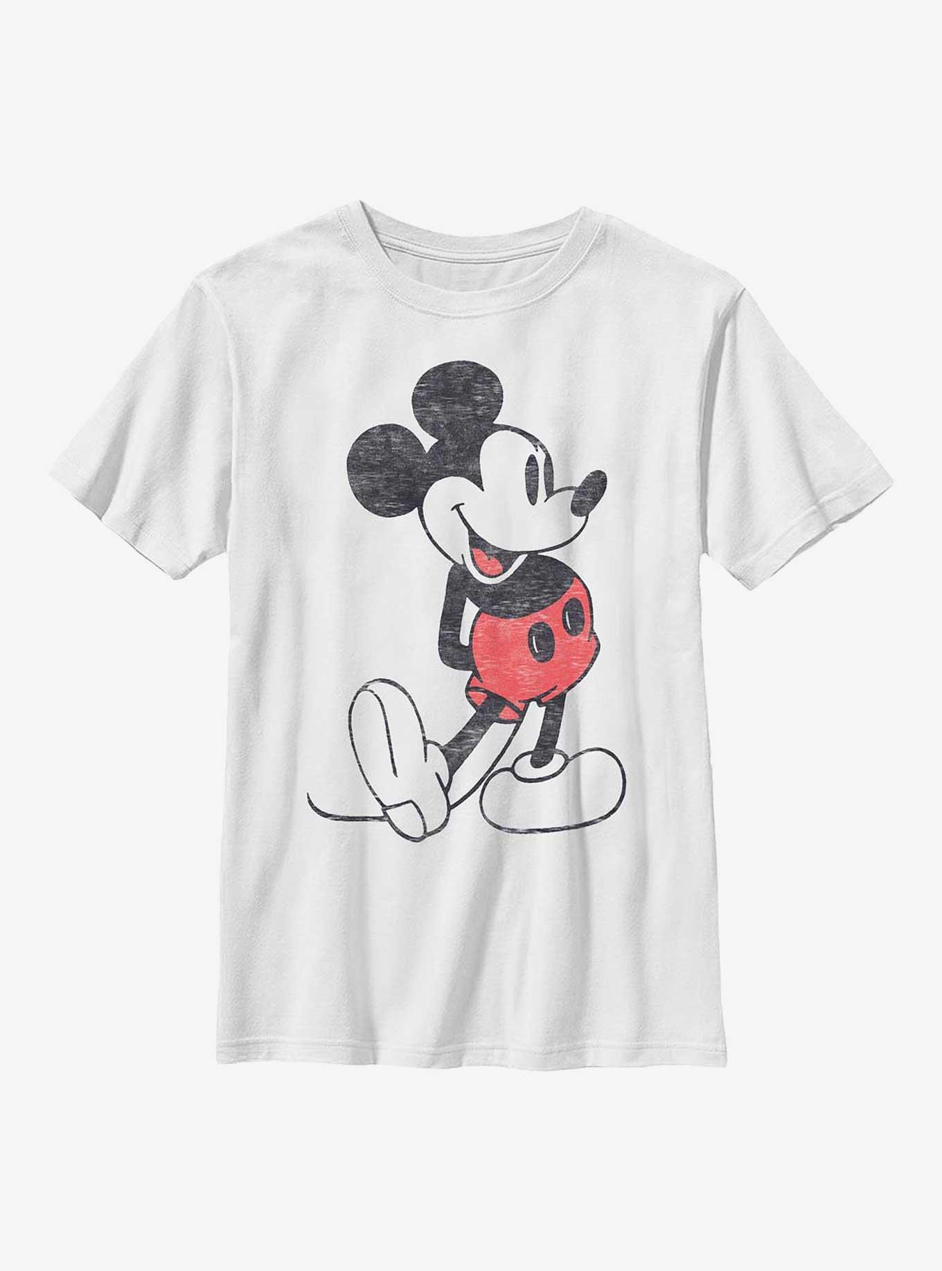 Disney Mickey Mouse Vintage Classic Youth T-Shirt, WHITE, hi-res