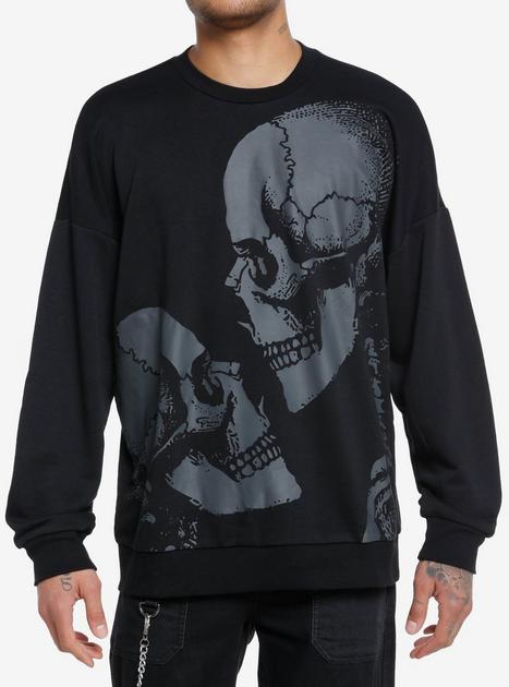 Social Collision Grey Skeletons Jumbo Sweatshirt | Hot Topic