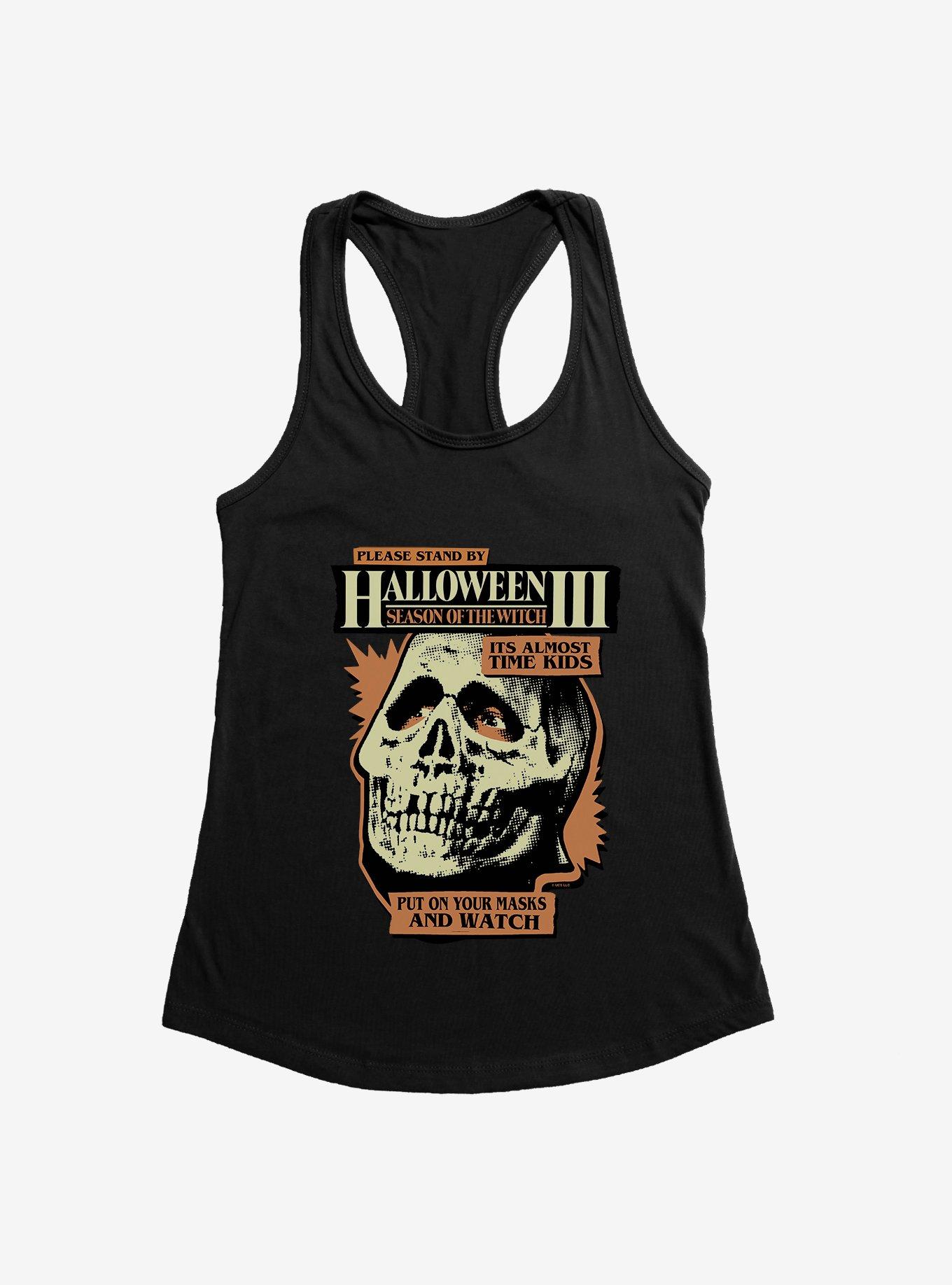 Halloween III: Season Of The Witch Please Stand By Girls Tank Top, BLACK, hi-res