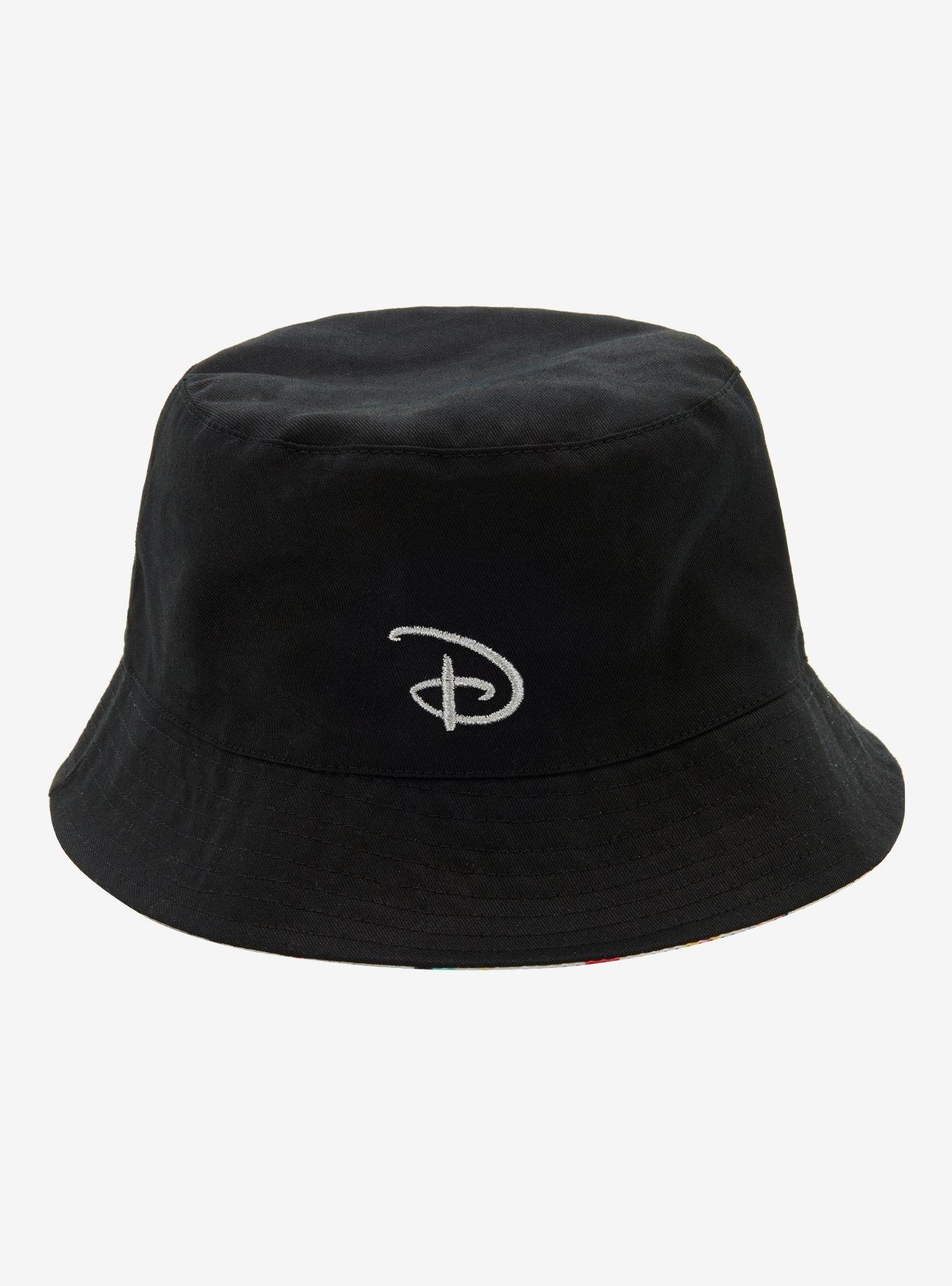 Disney Parks Mickey Mouse Allover Reversible Black White Adult Bucket Hat NWT ?????? | New Era Disney reversible bucket hat. Disney  main image 3