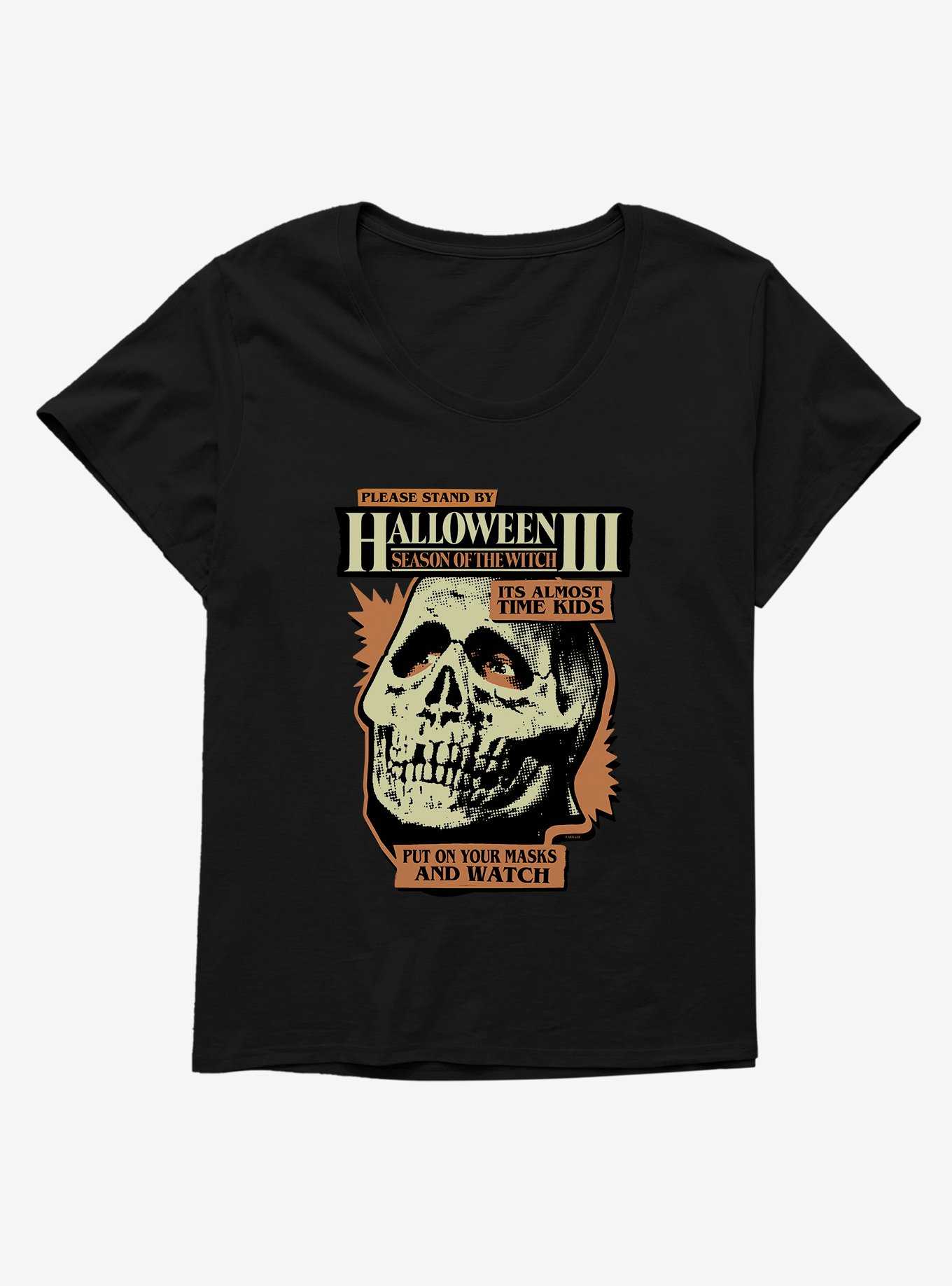 Halloween III: Season Of The Witch Please Stand By Girls T-Shirt Plus Size, , hi-res