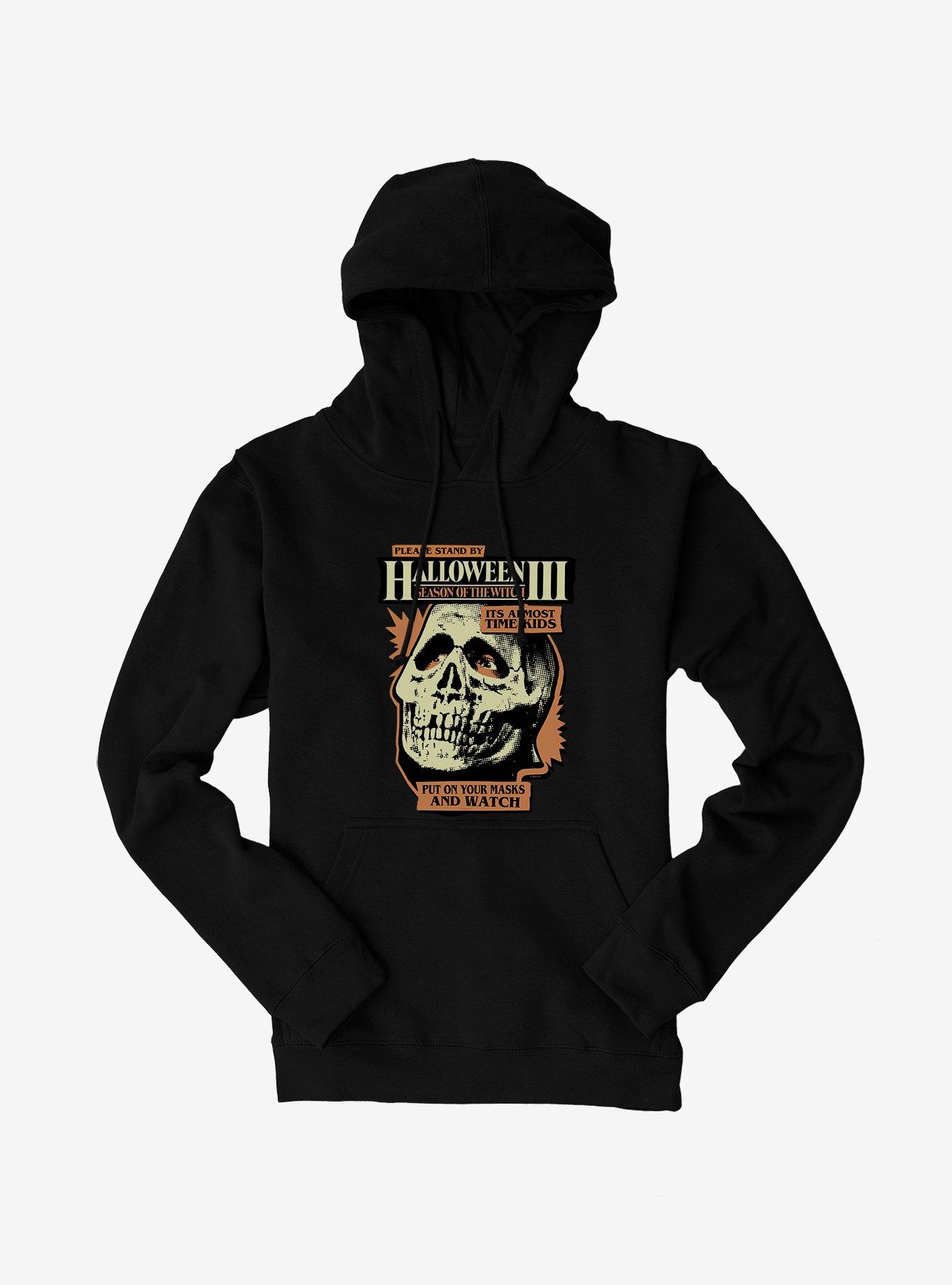 Halloween III: Season Of The Witch Please Stand By Hoodie, BLACK, hi-res