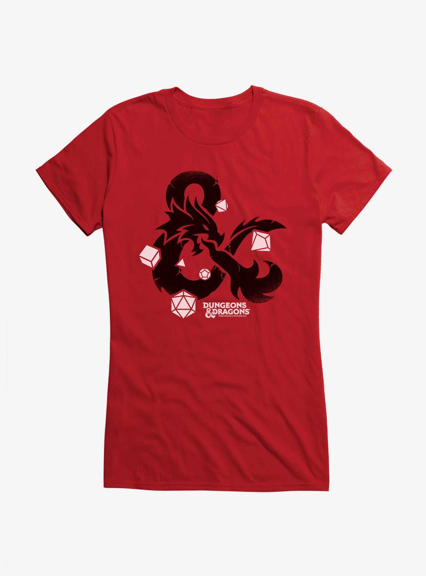 Dungeons & Dragons Dice Set Ampersand Girls T-Shirt, , hi-res