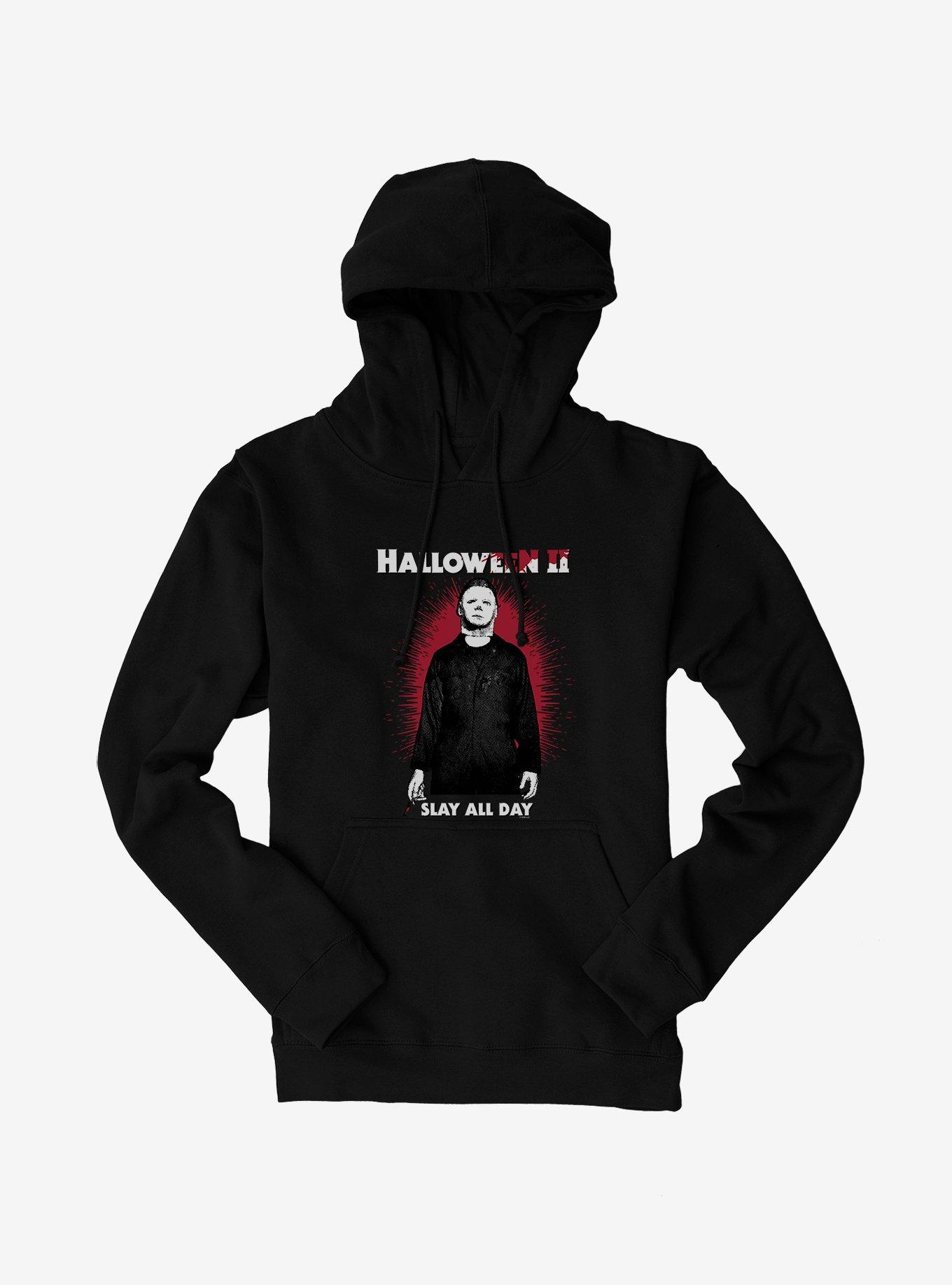 Halloween II Bloody Slay All Day  Hoodie, BLACK, hi-res