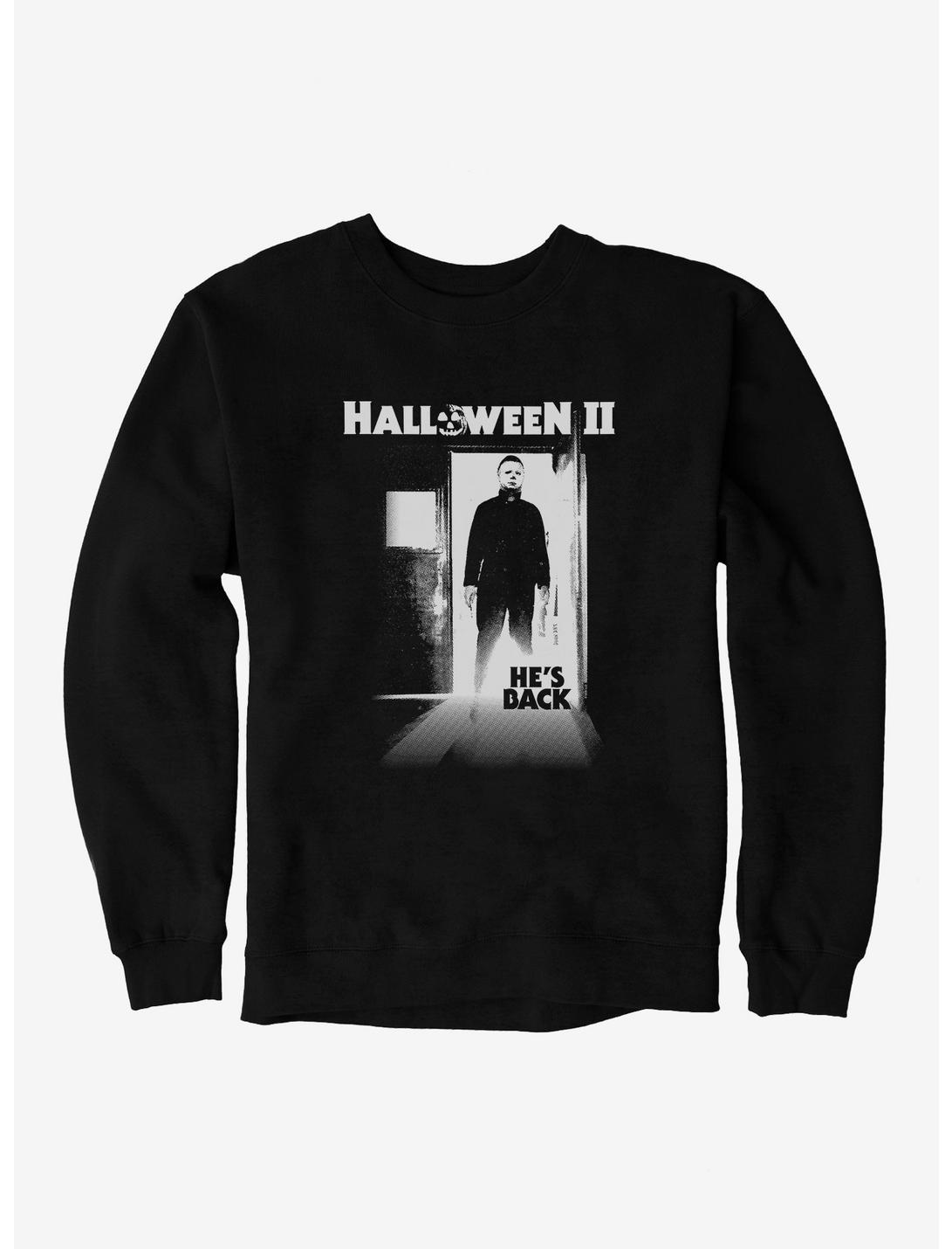 Halloween II He's Back Michael Myers Sweatshirt, BLACK, hi-res