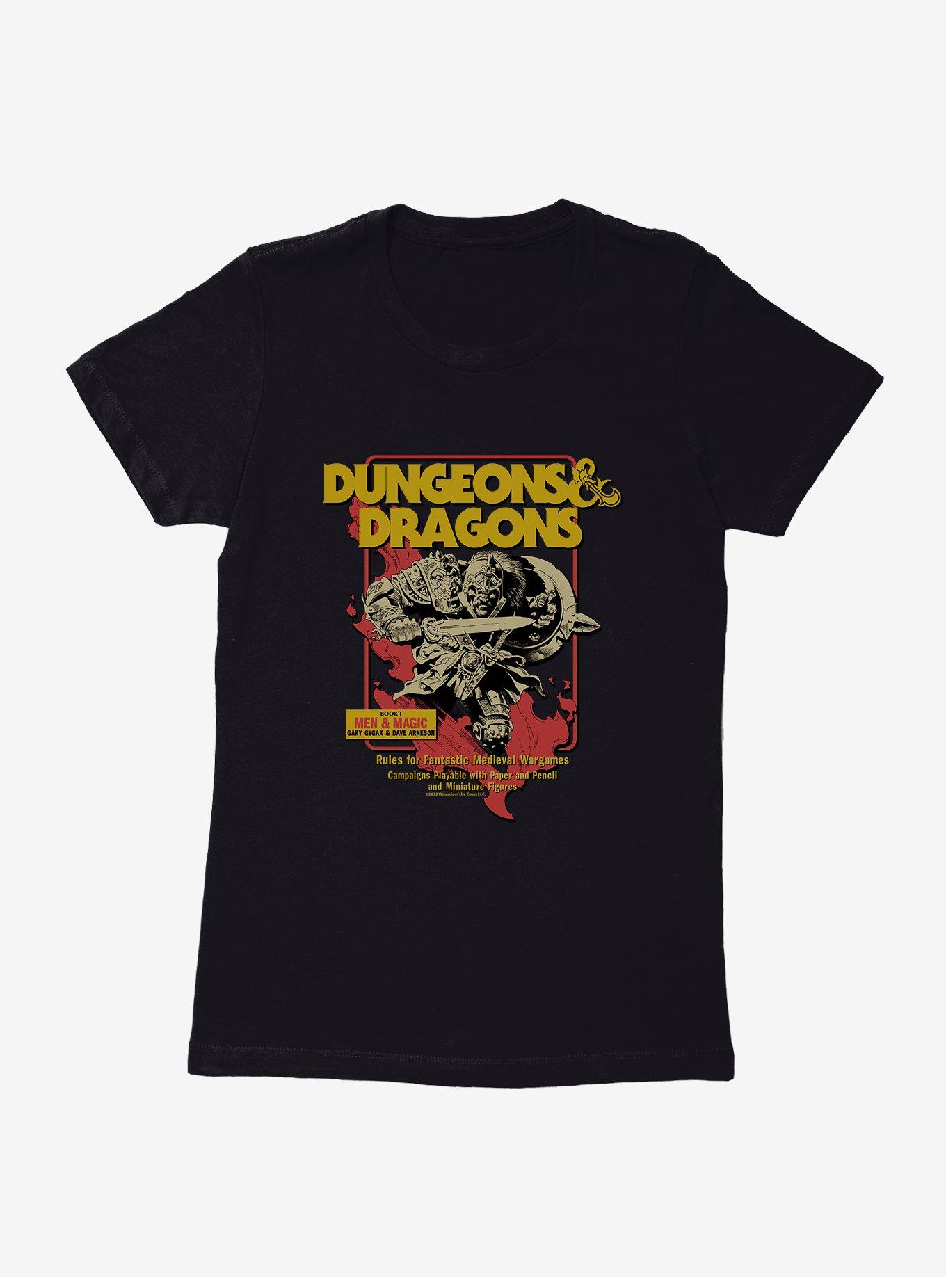 Dungeons & Dragons Book I Men & Magic Womens T-Shirt, BLACK, hi-res