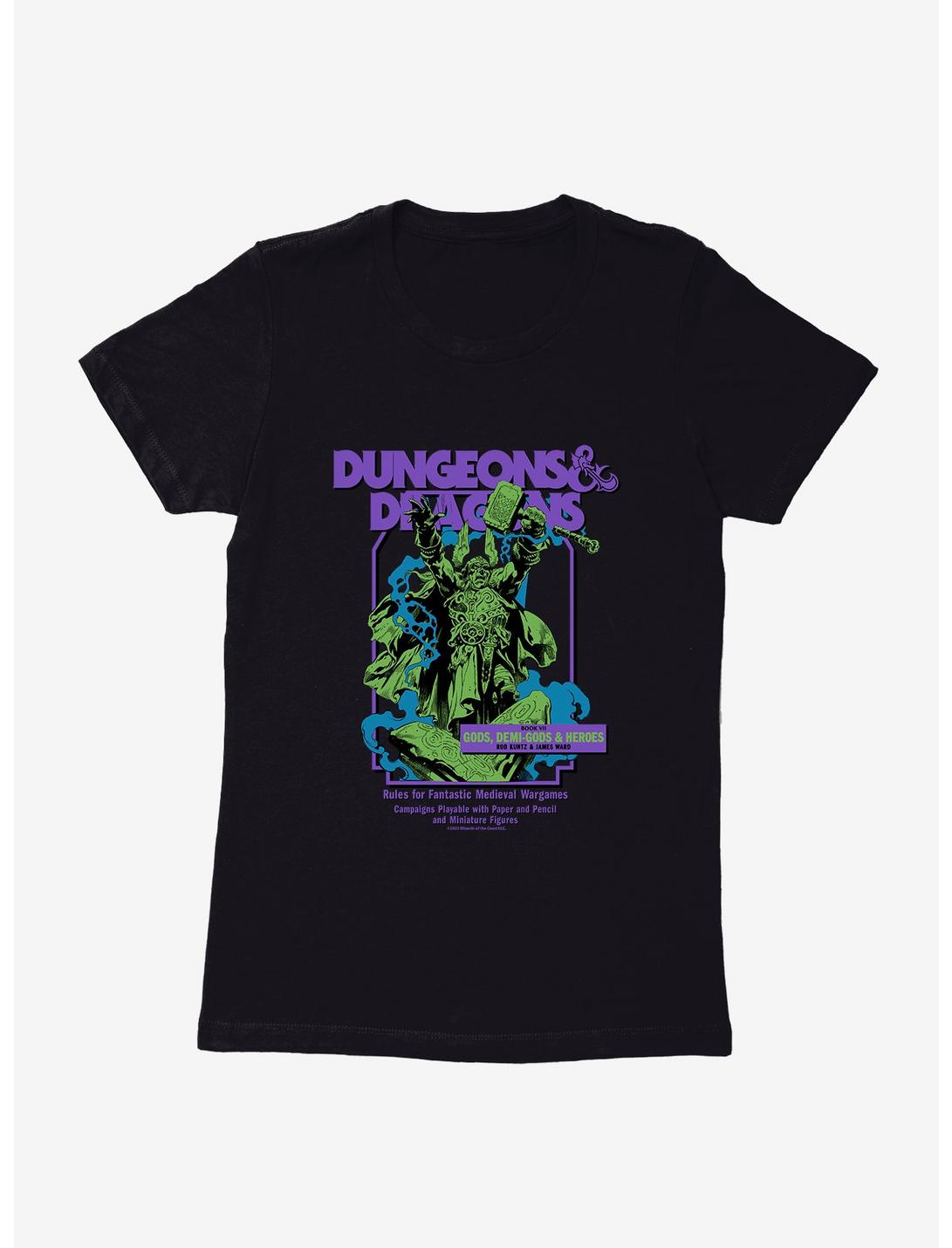 Dungeons & Dragons Book VII Gods, Demi-Gods & Heroes Womens T-Shirt, BLACK, hi-res